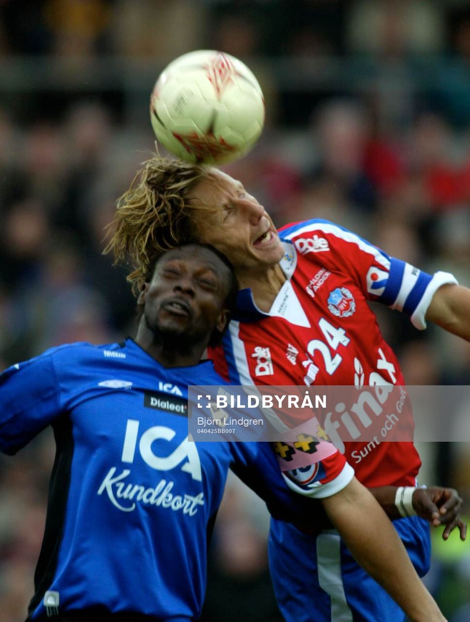 Yaw Preko, Halmstad och Jesper Jansson, Helsingborg