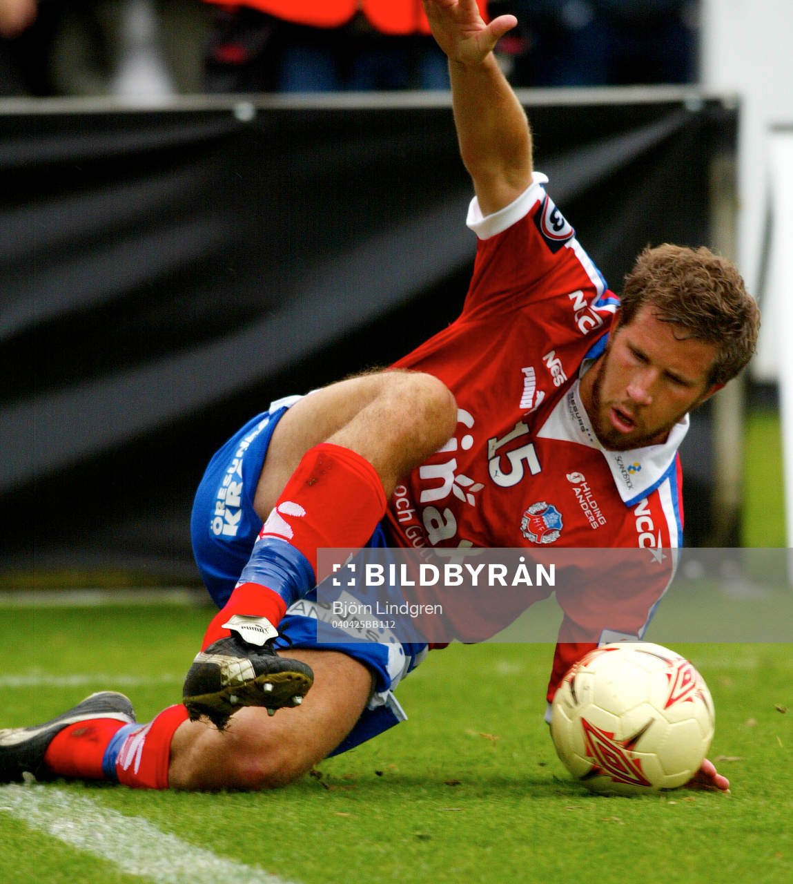 Mattias Lindström, Helsingborg räddar bollen från inkast