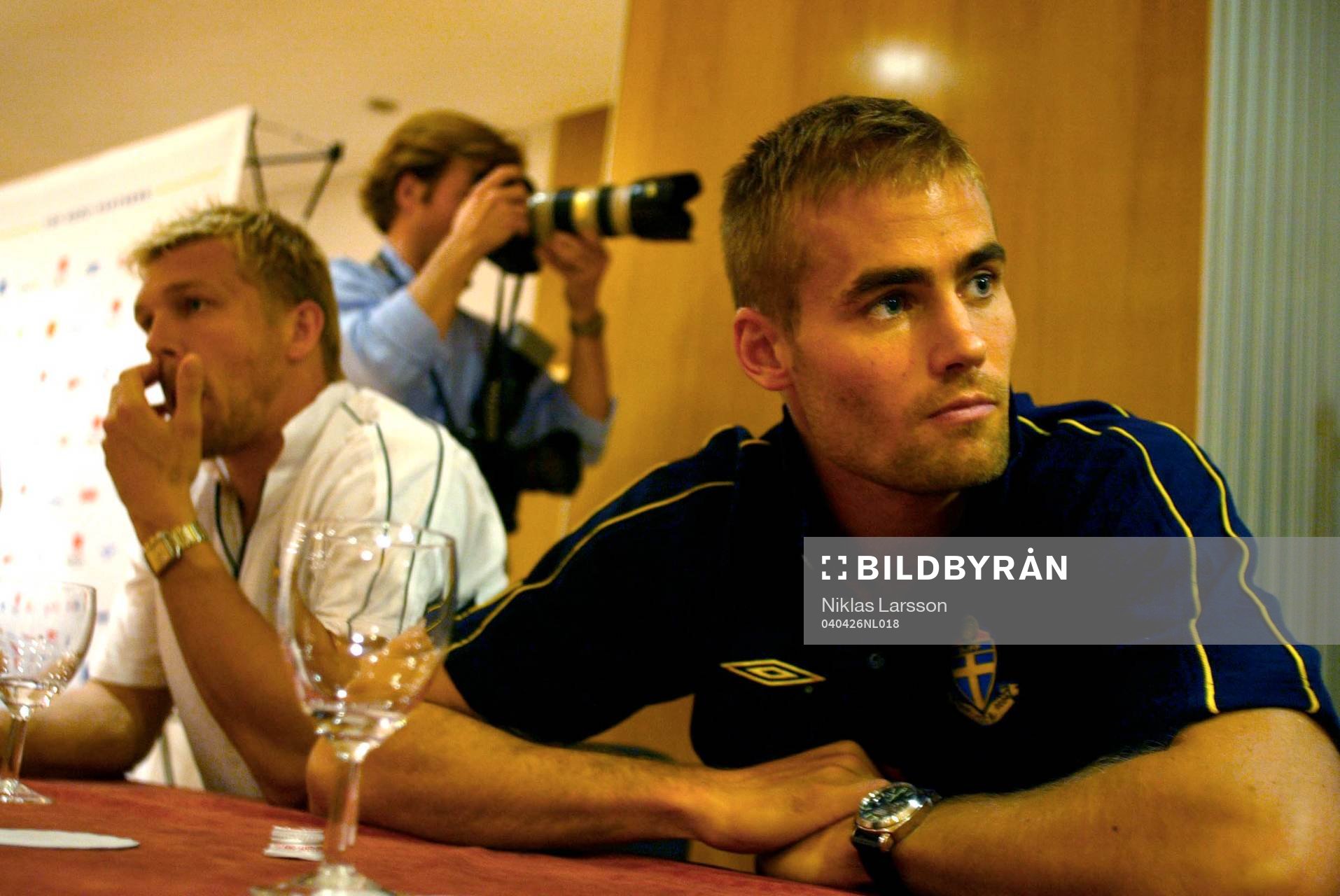 Olof Mellberg och Marcus Allbäck, Sverige