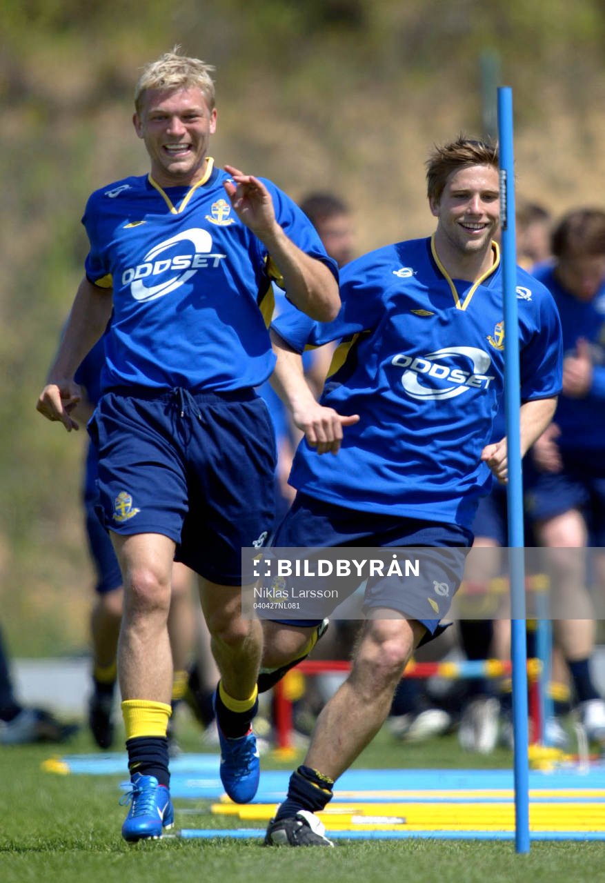 Anders Svensson och Marcus Allbäck, Sverige