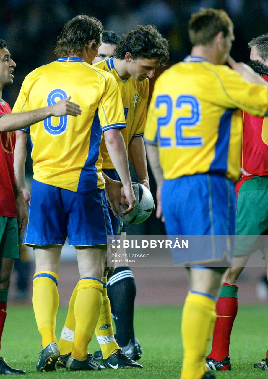 Zlatan Ibrahimovic och Kim Källström, Sverige