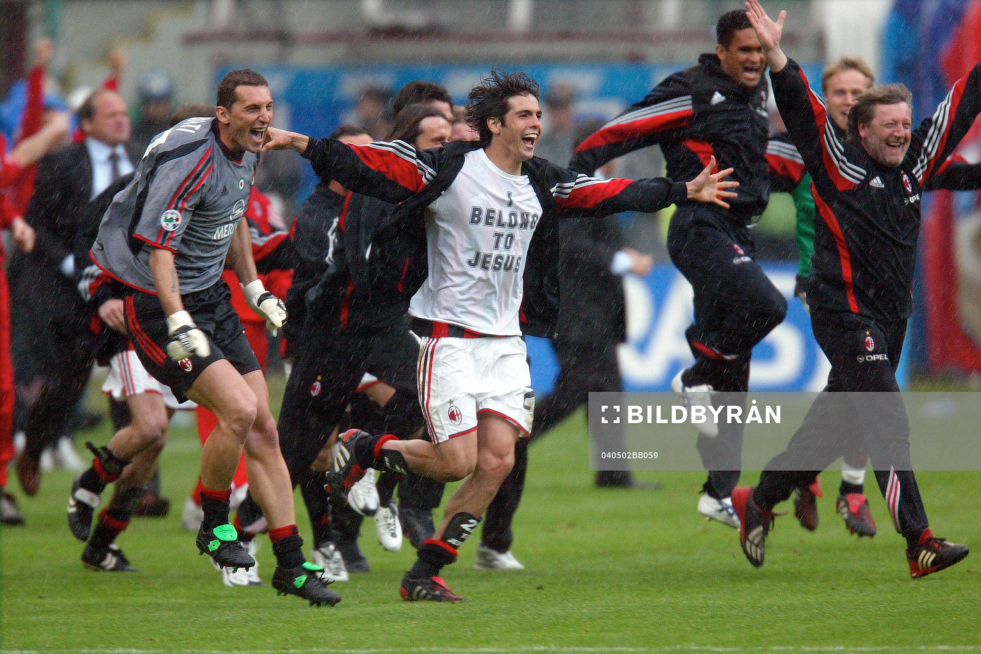  Milan, jubel efter ligasegern.