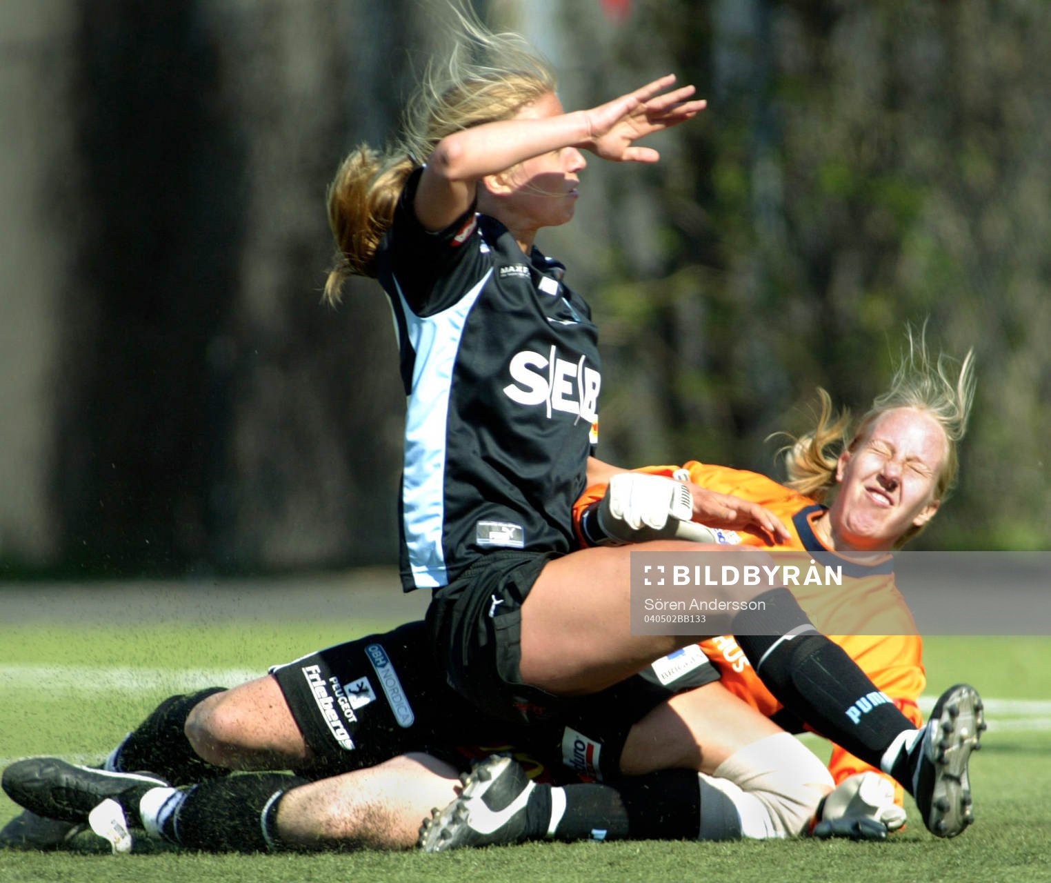 Camilla Halonen, målvakt, Hammarby och Emma Stålhammar,