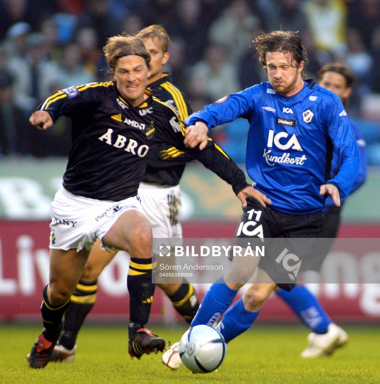 Martin Åslund, AIK och Mikael Nilsson, Halmstad