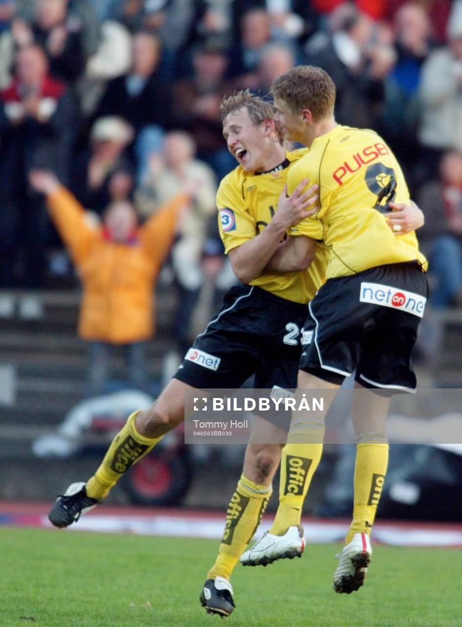  Samuel Holmén och Andreas Klarström, Elfsborg jublar (Jubel)