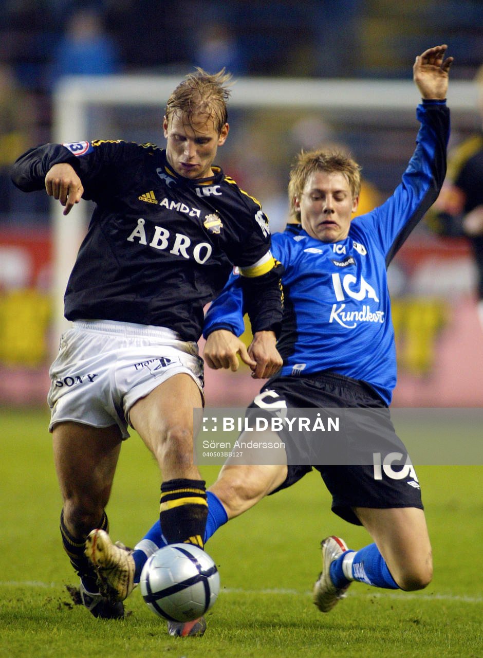 Martin Åslund, AIK och Patrik Ingelsten, Halmstad