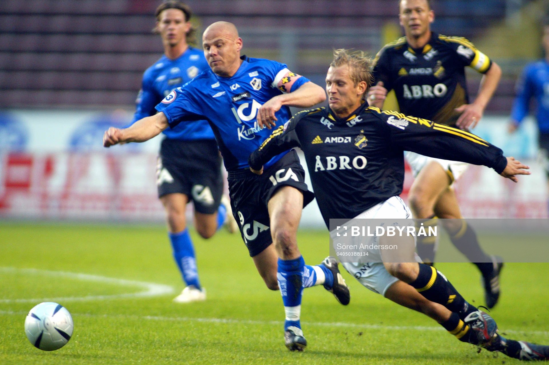 Magnus Svensson, Halmstad och Martin Åslund, AIK