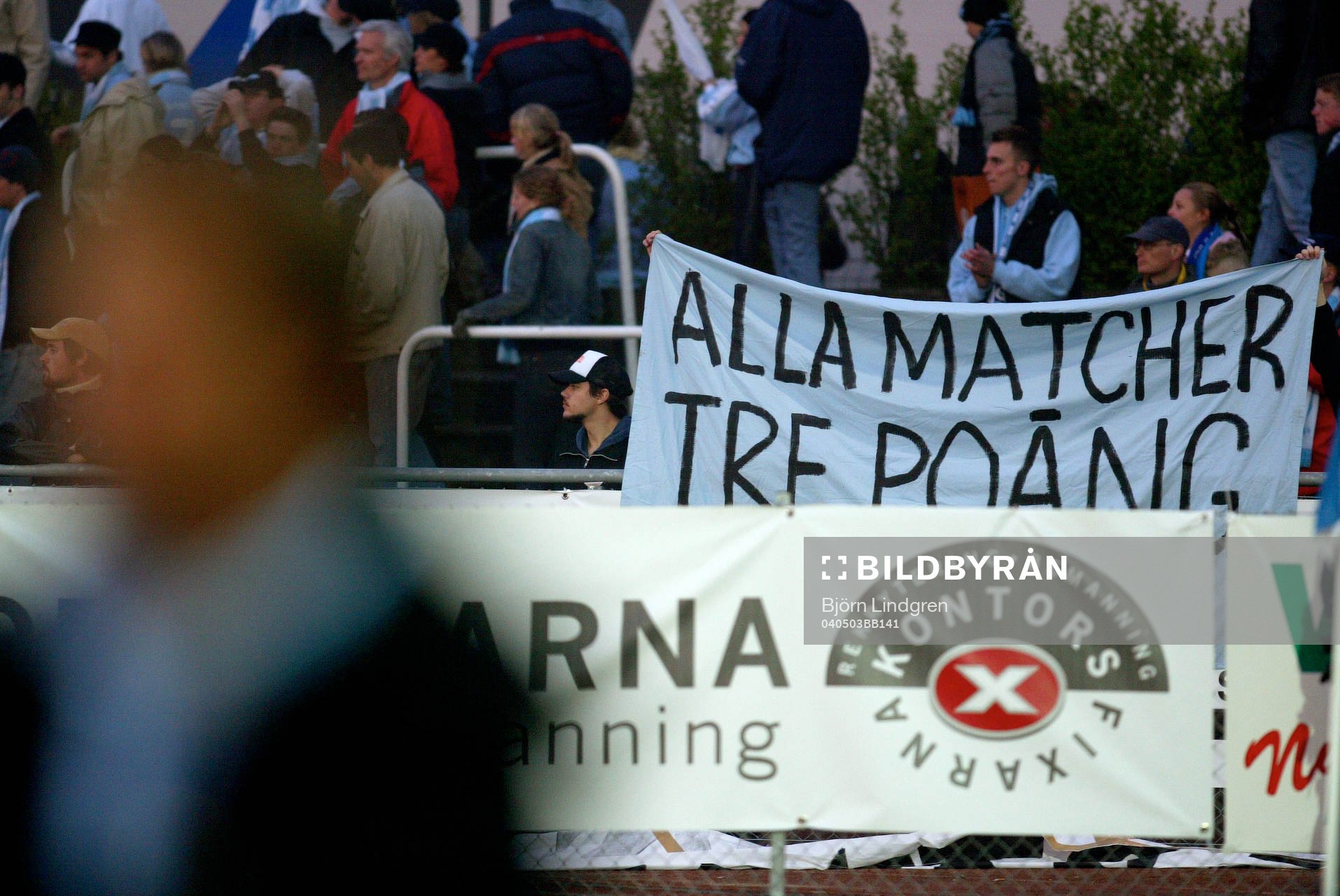 Fans, Supporter Malmö (Alla Matcher Tre Poäng, Banderoll)