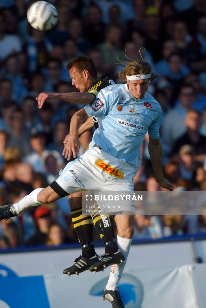 Tobias Grahn och Krister Nordin, nickduell