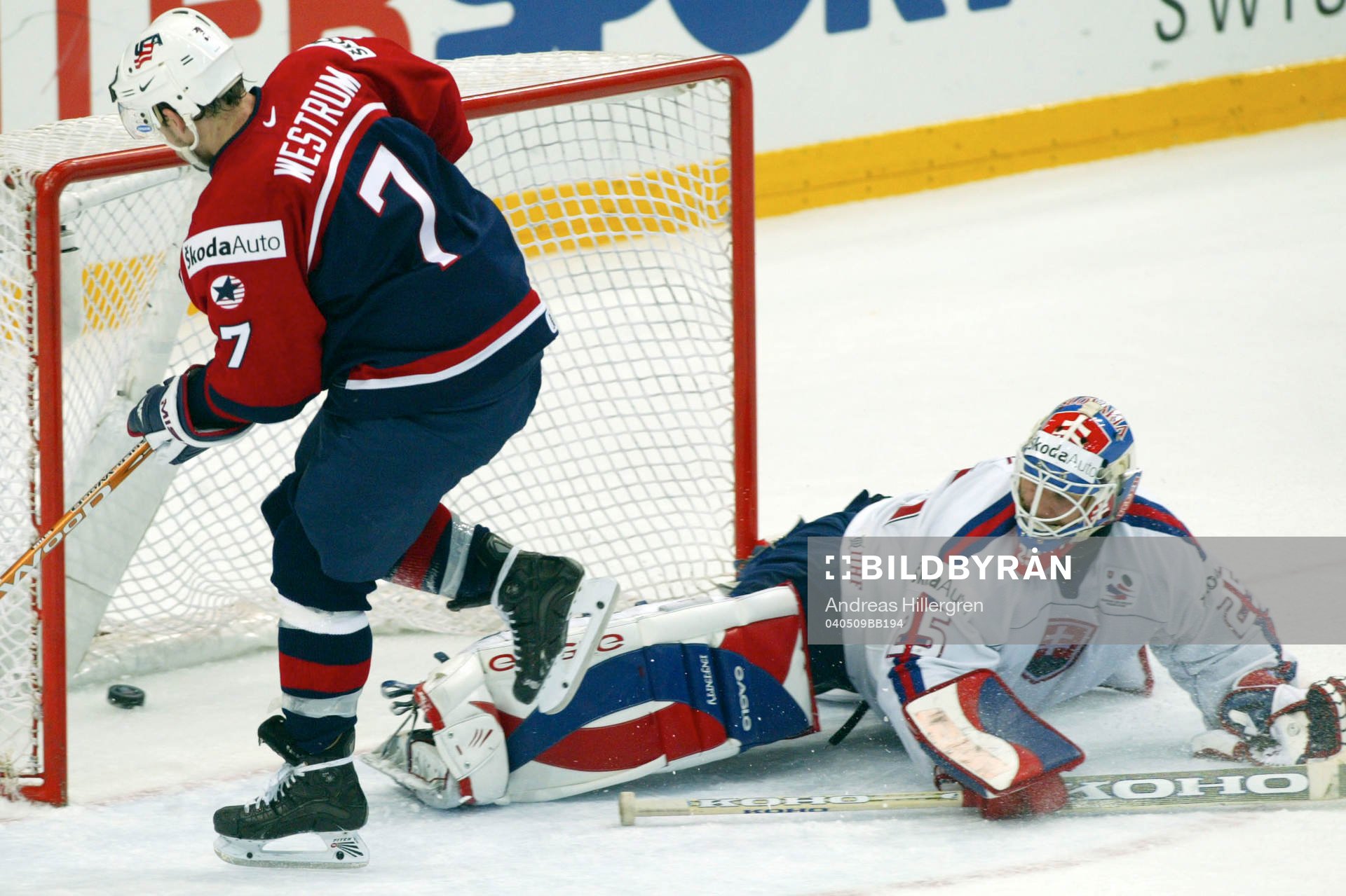 Erik Westrum, USA (Straff) Jan Lasak, Slovakien (Målvakt)