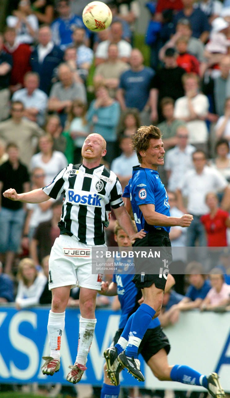 Jörgen Pettersson och Tomas Zvirgzdauskas, nickduell
