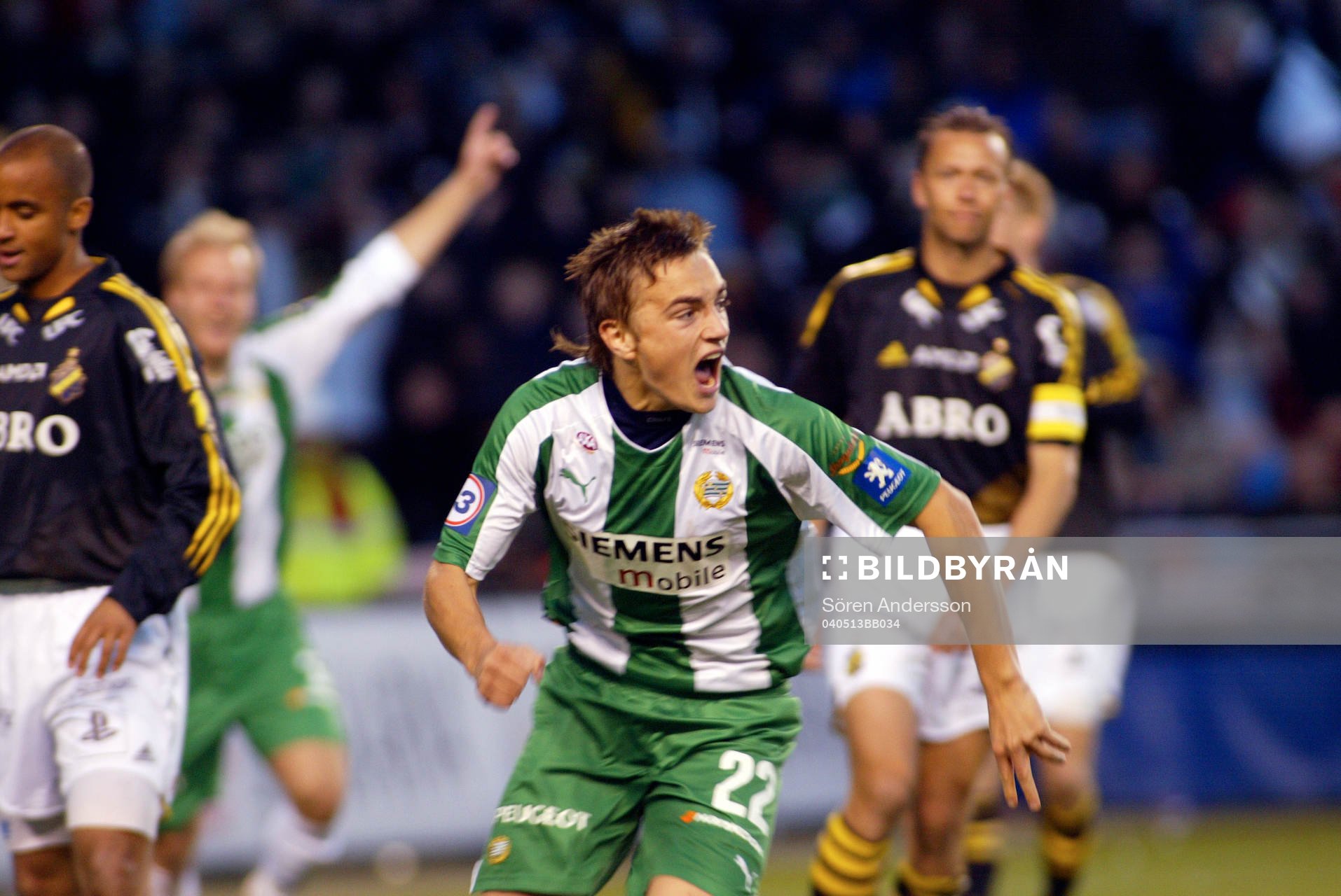 Petter Andersson, Hammarby (Jubel)