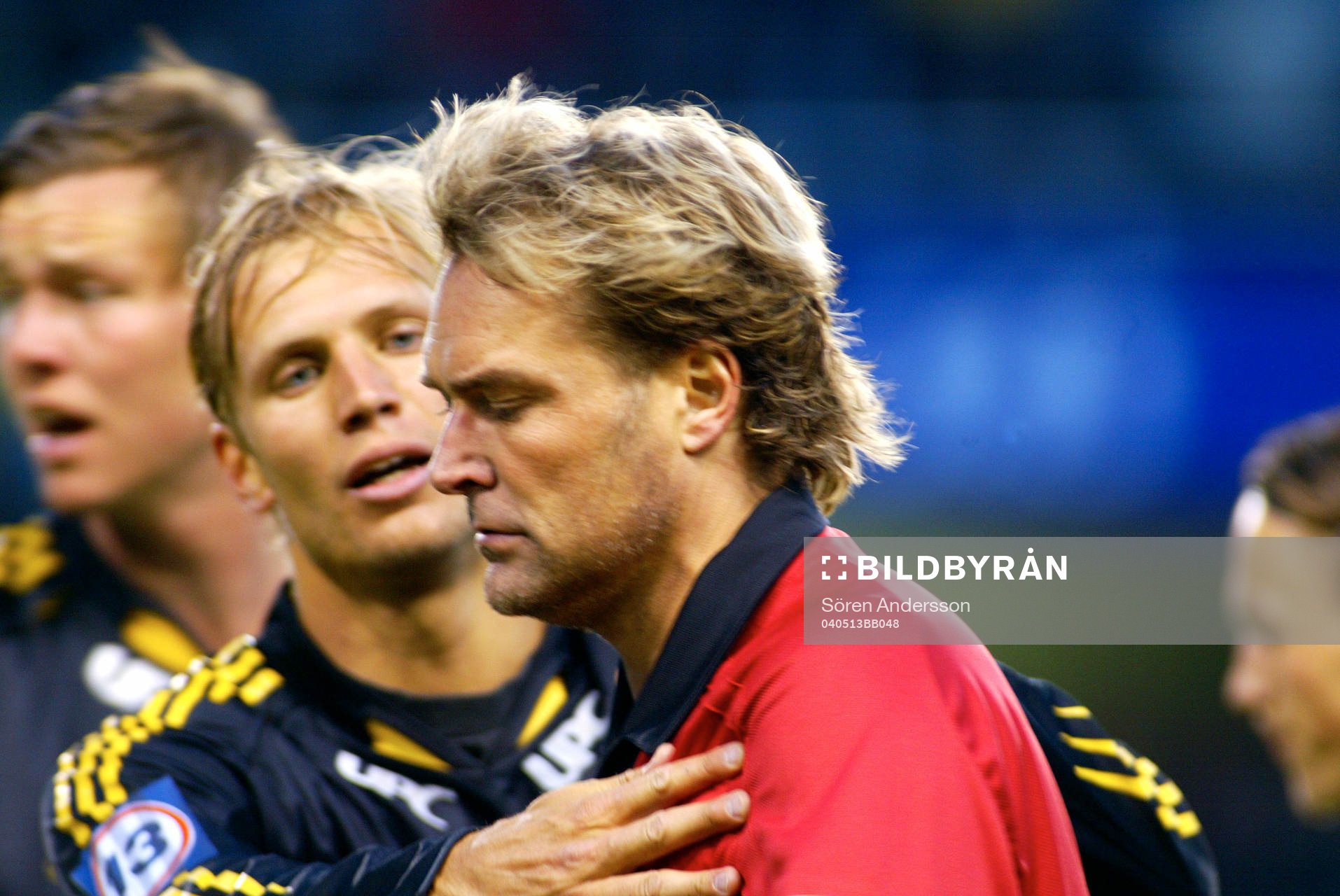 Martin Åslund, AIk och Anders Frisk, domare