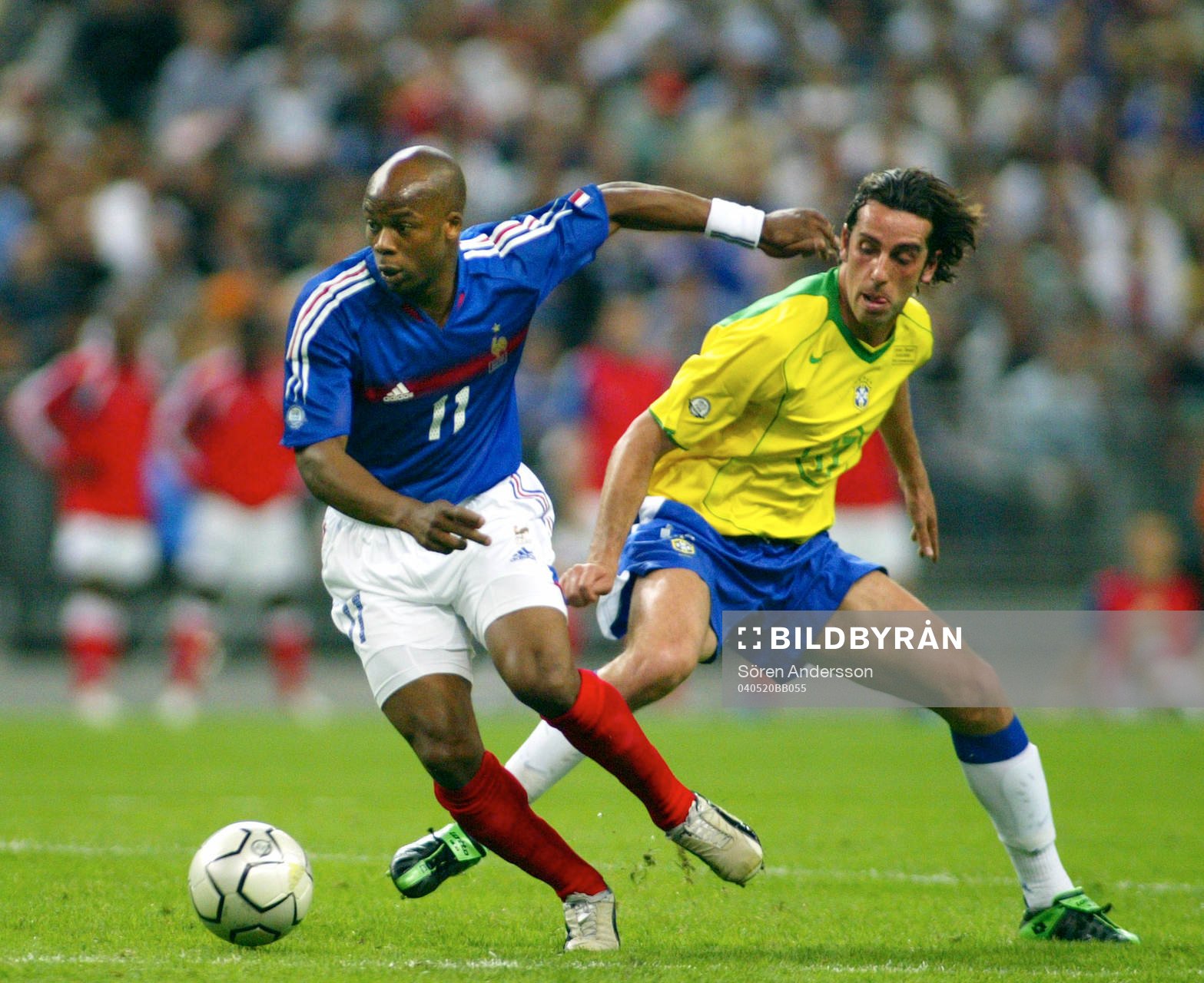 Sylvian Wiltord, Frankrike och Edu, Brasilien