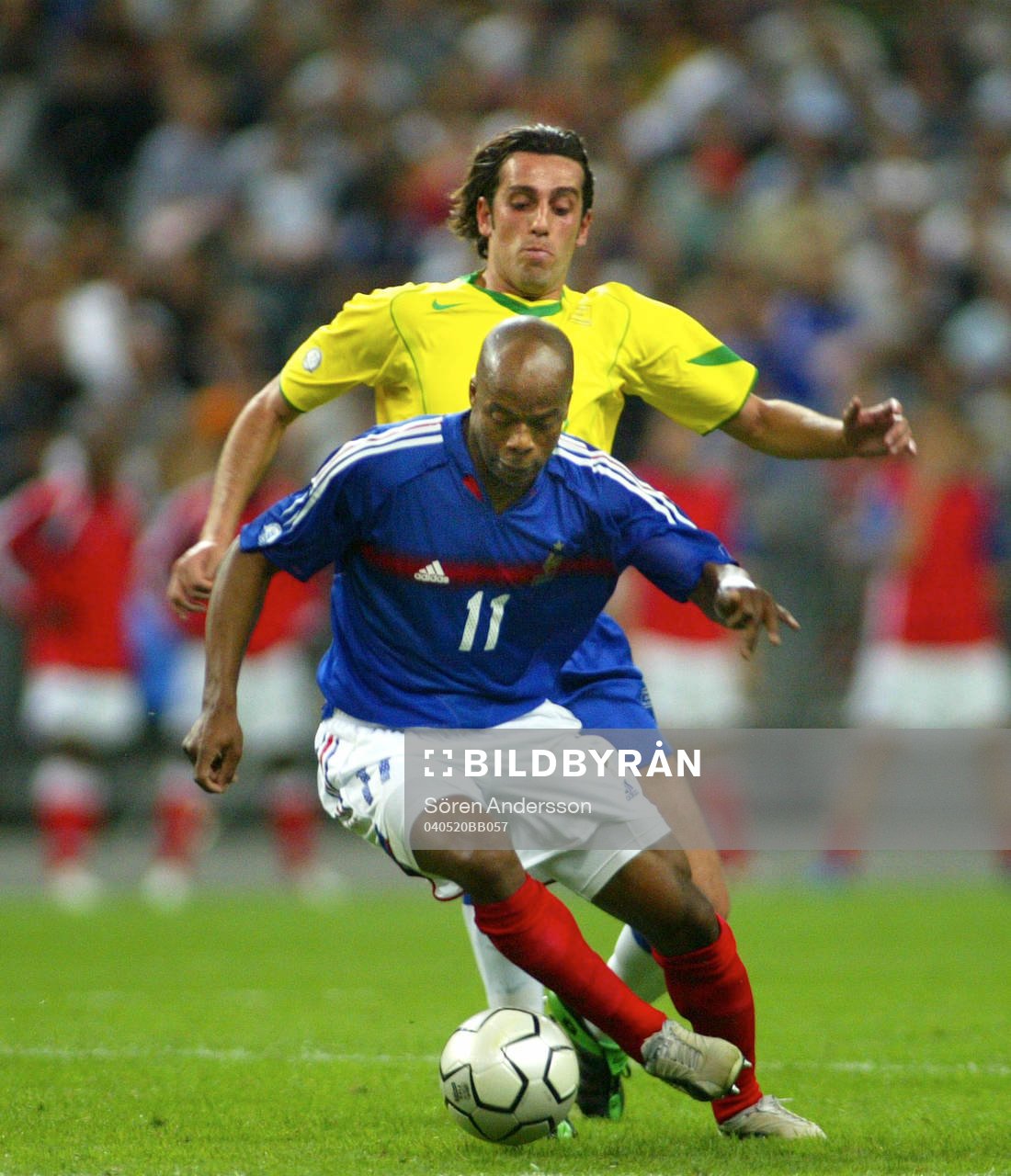 Sylvian Wiltord, Frankrike och Edu, Brasilien