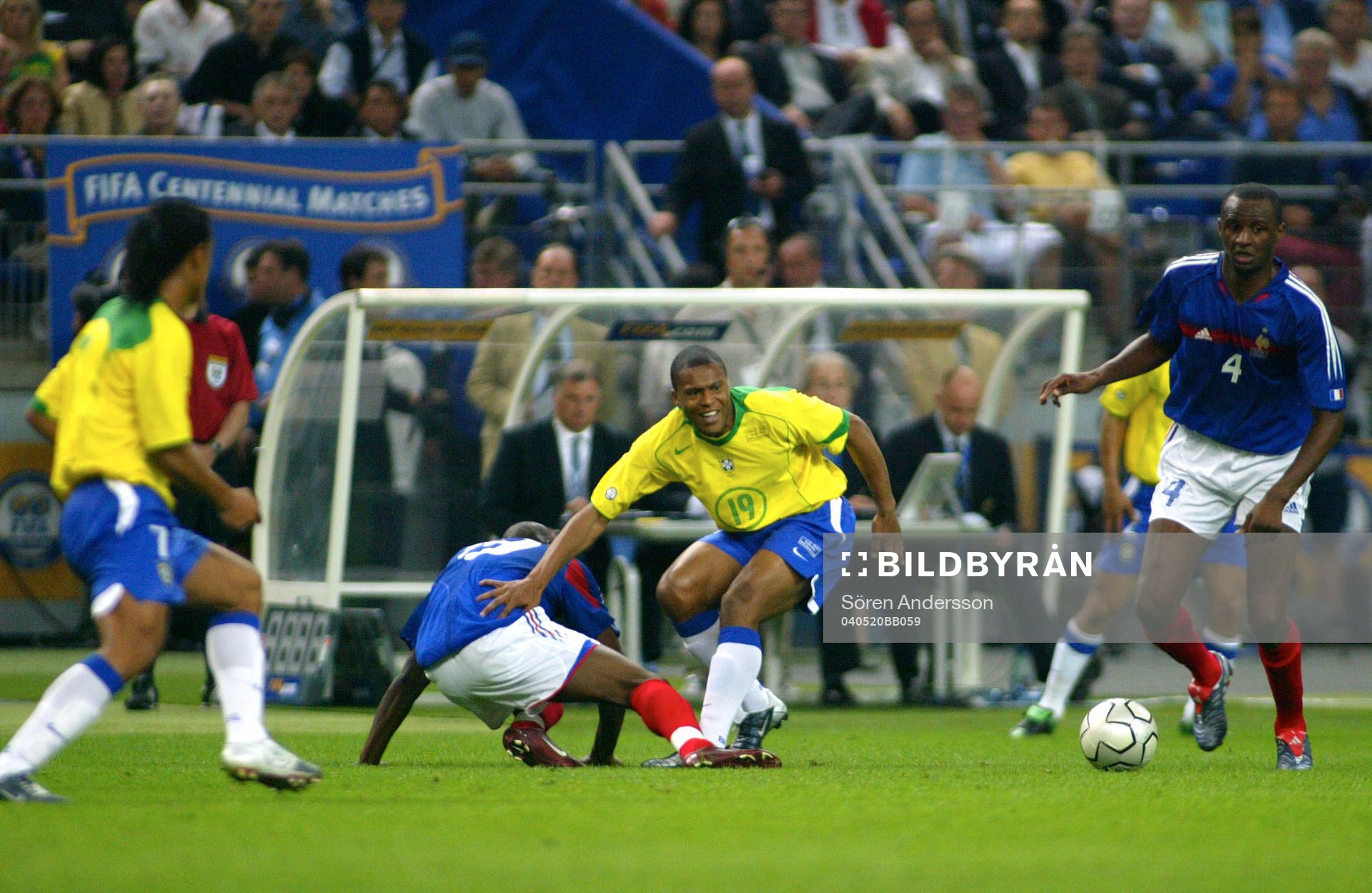 Julio Baptista, Brasilien och Patrick Viera, Frankrike