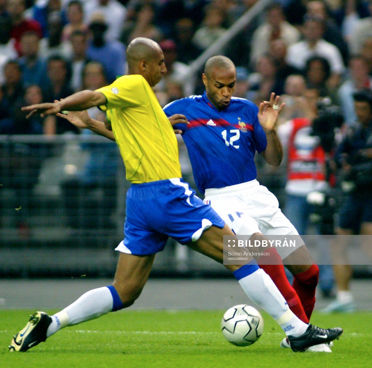 Fotboll, FIFA 100 år, Frankrike - Brasilien