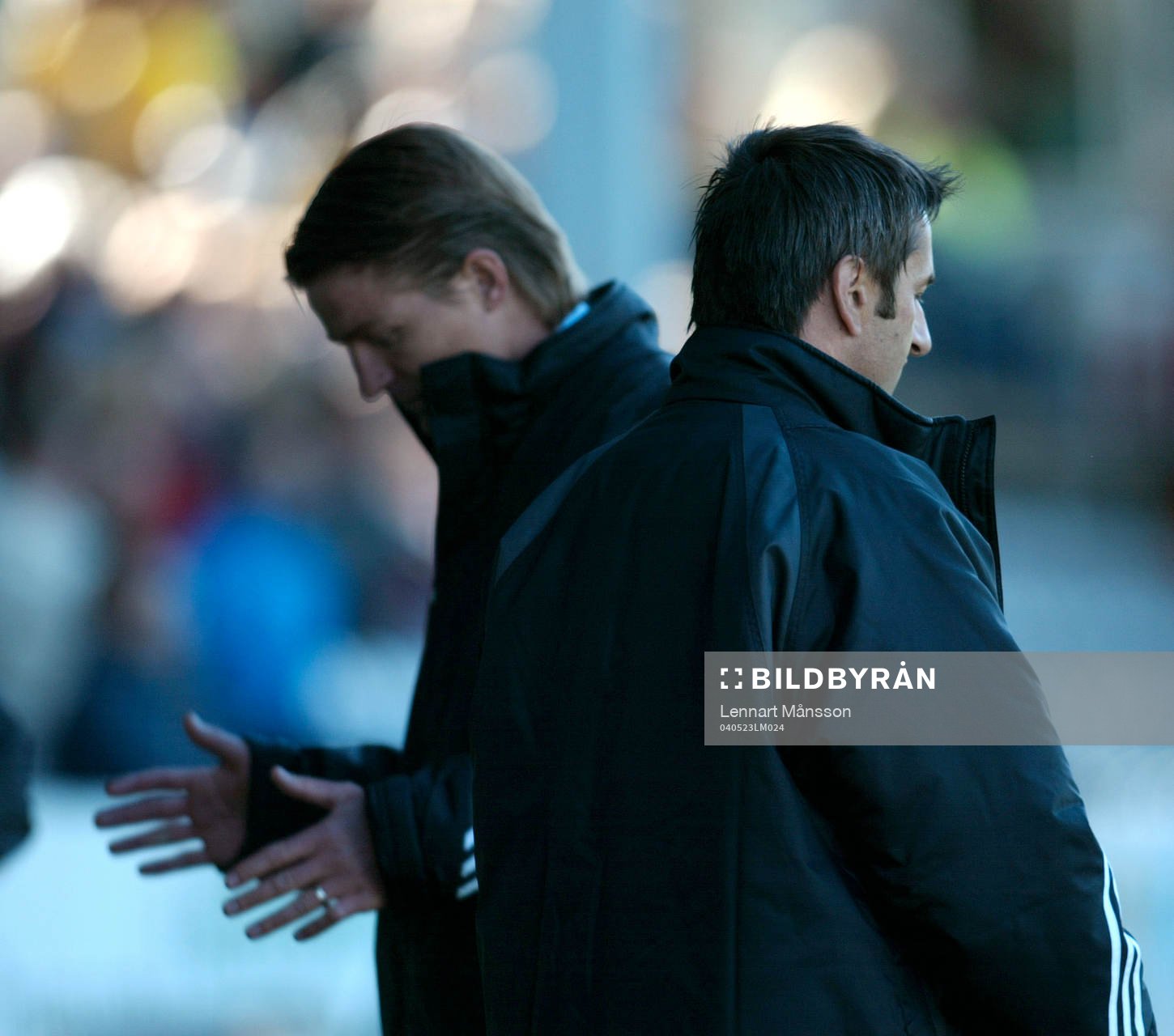 Patrick Englund och Nebojsa Novakovic, tränare, AIK