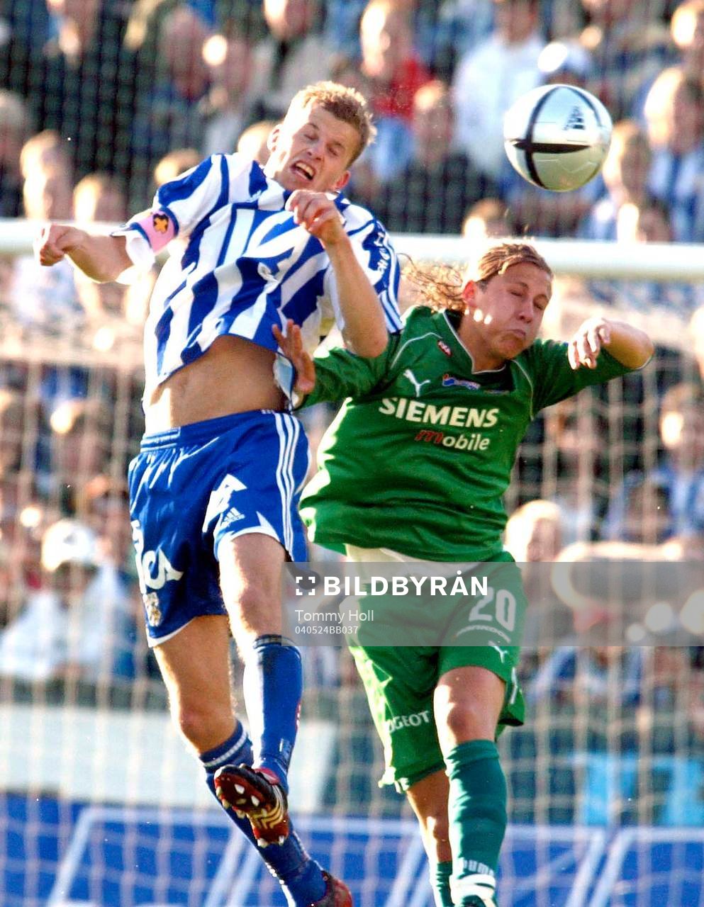 Björn Runström, Hammarby och Mikael Antonsson, Göteborg