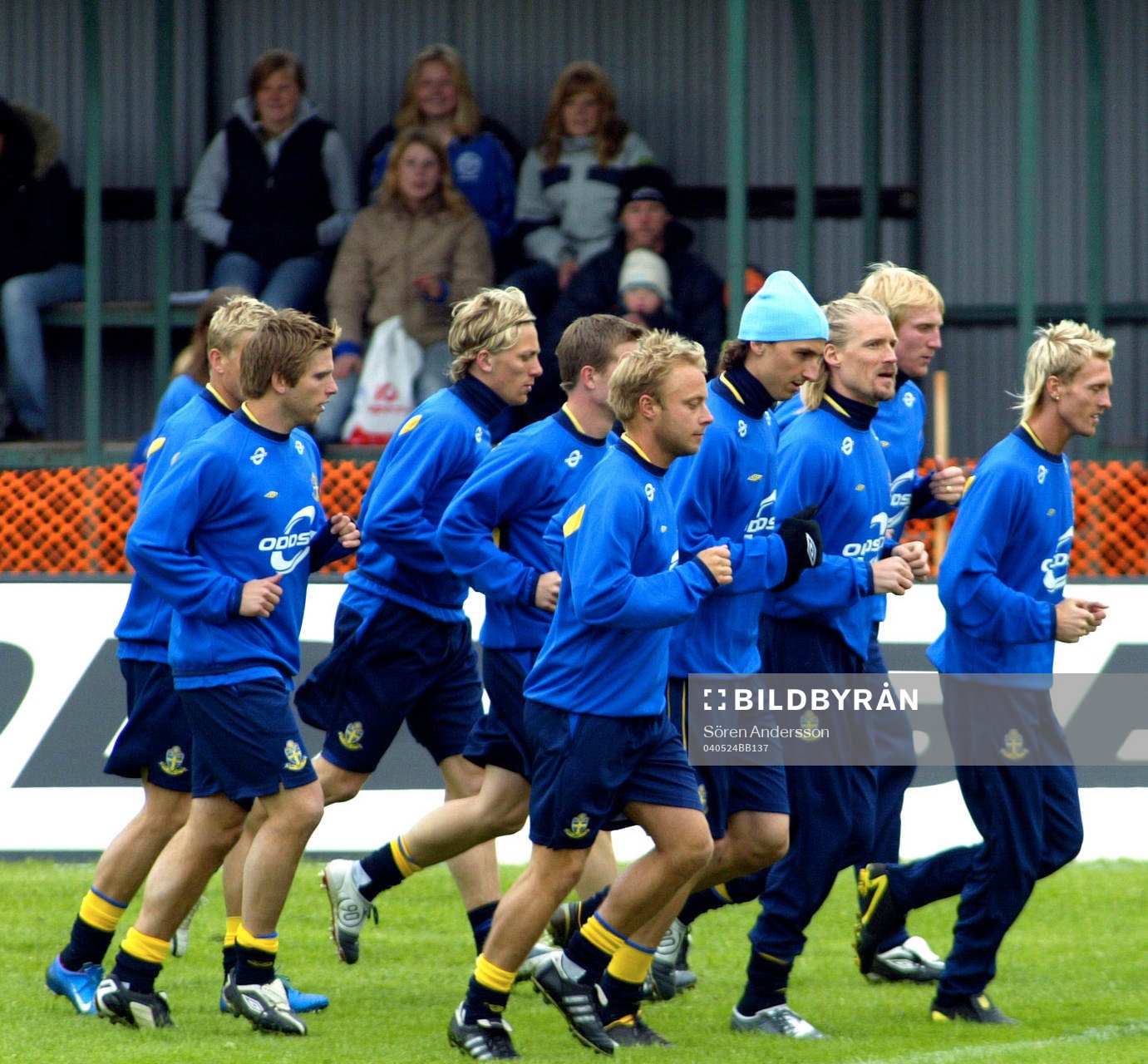 Fotboll, EM-läger, Träning Sverige