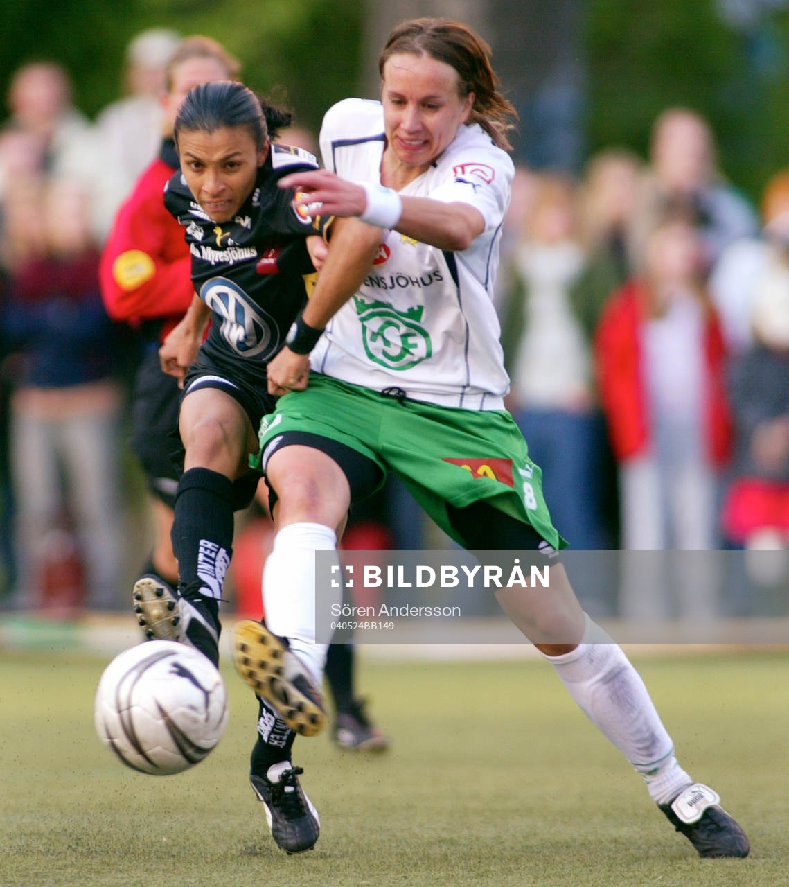 Marta da Silva, Umeå och Viktoria Sahlsten, Hammarby