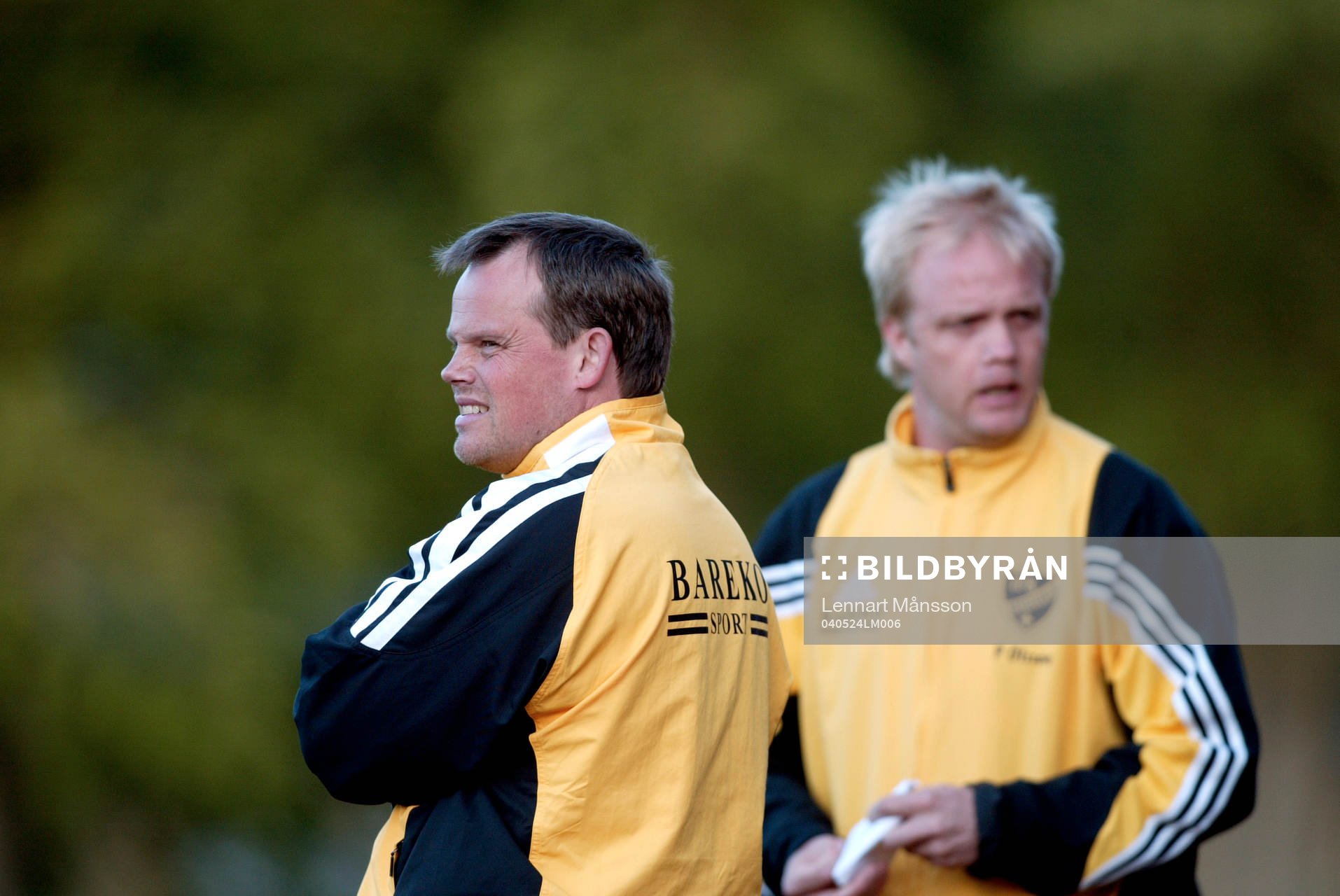  Peter Persson och Percy Olsson, tränare, IFK.