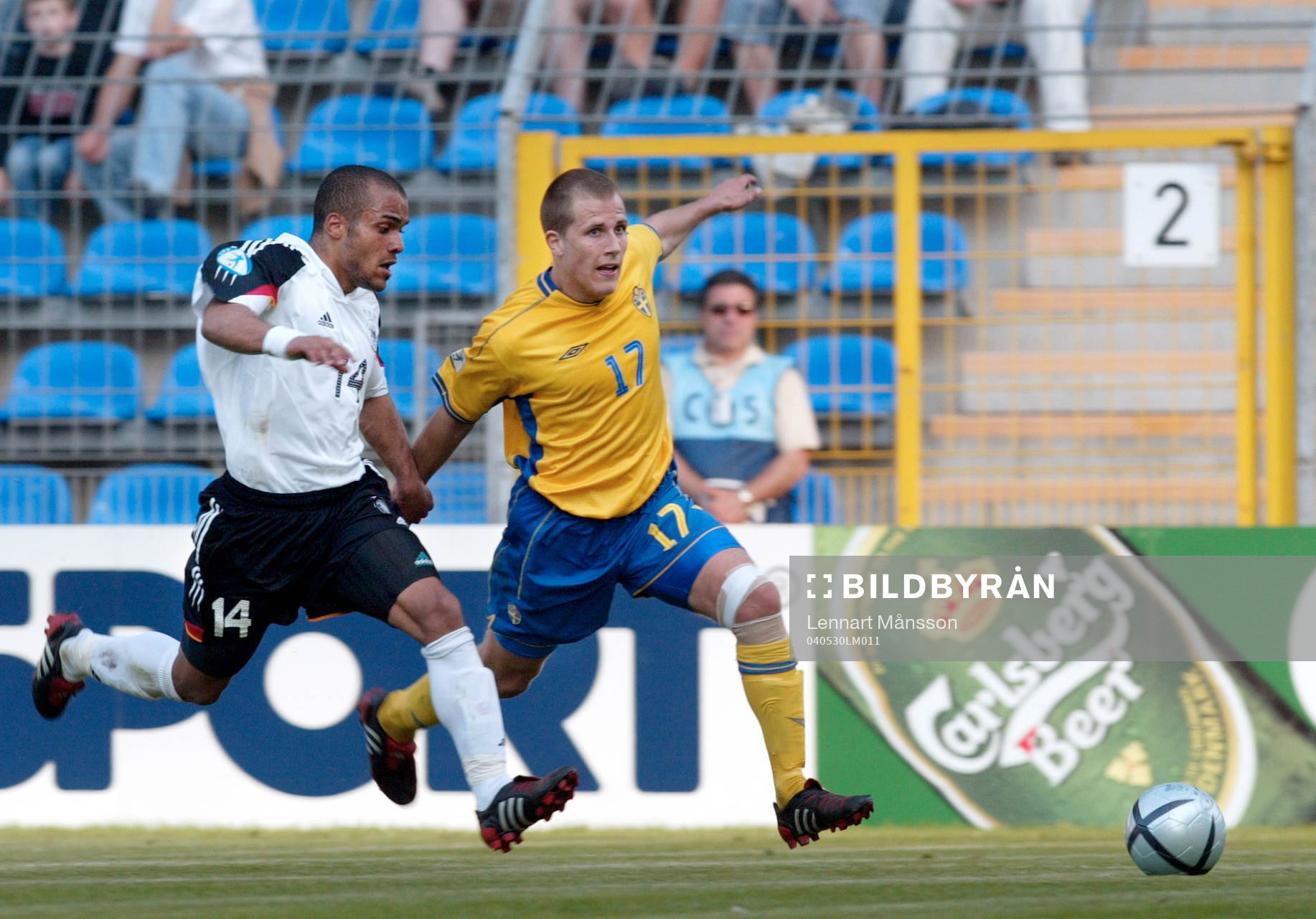  Tobias Hysén, Sverige och David Odonkor, Tyskland.