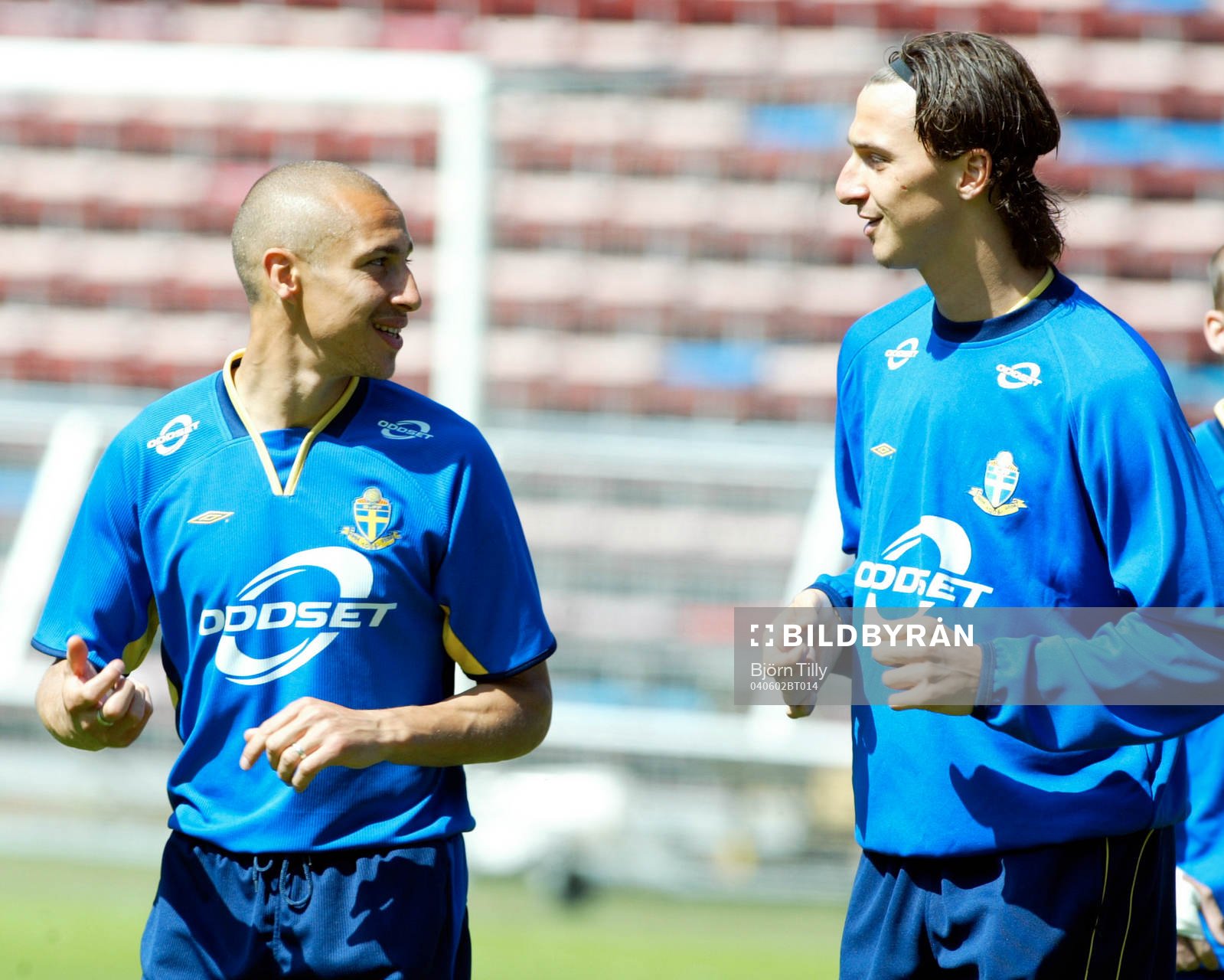 Henrik Larsson och Zlatan Ibrahimovic, Sverige