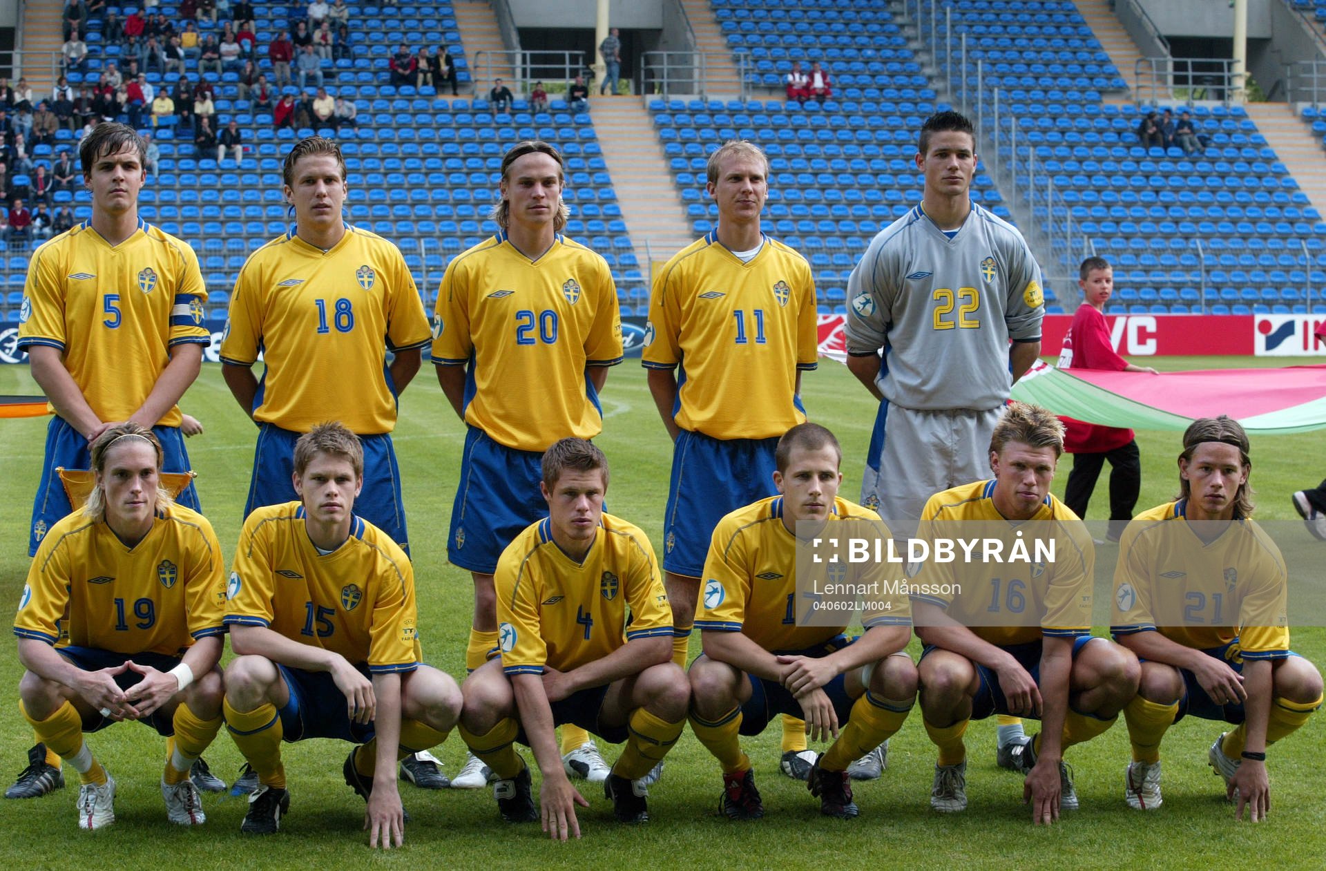 Bak fr.v. Per Nilsson, Patrik Gerrbrand, Markus Rosengren,