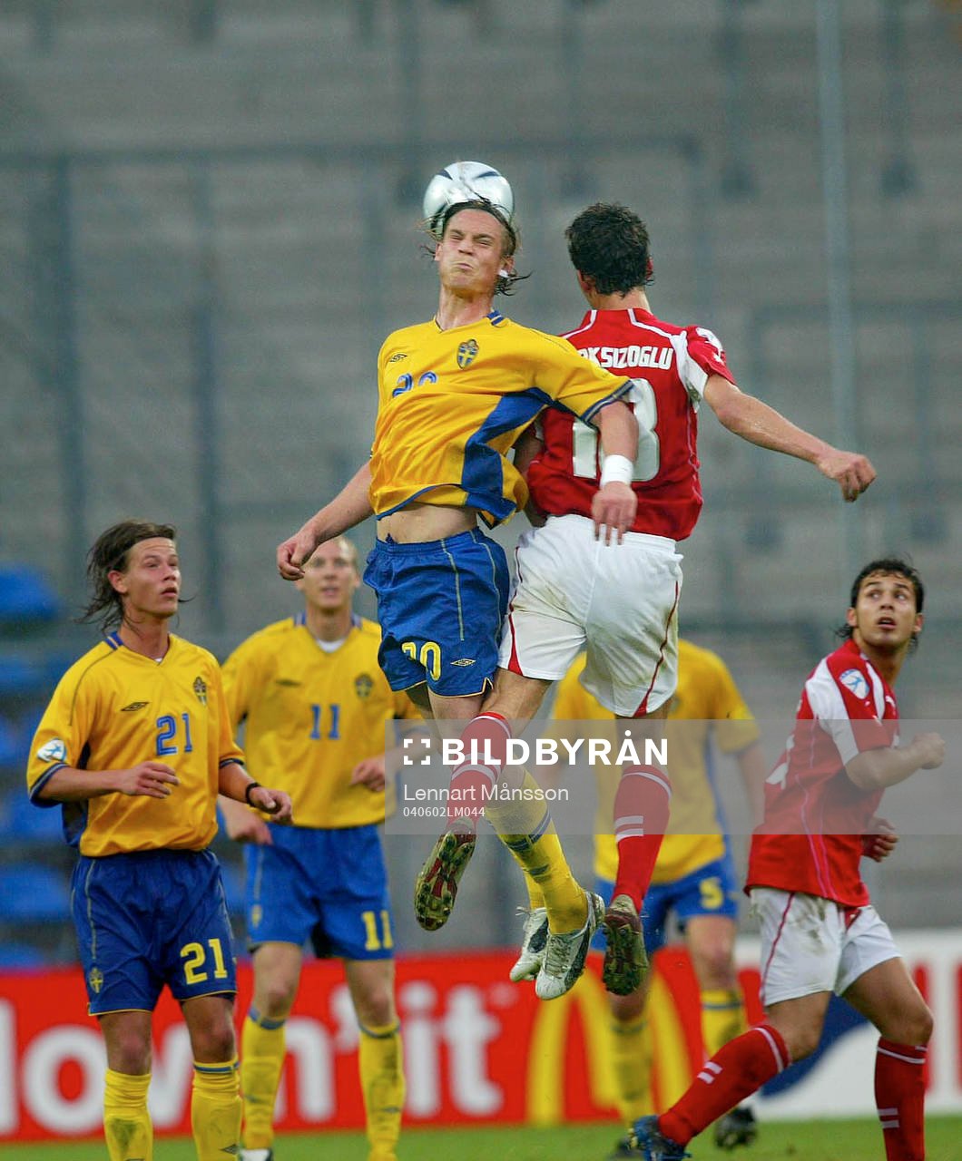 Dusan Djuric, Andreas Johansson och Markus Rosenberg,