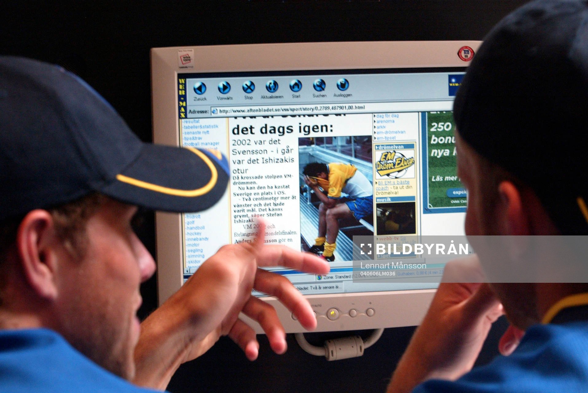 Johan Elmander och Mikael Antonsson (Internet)