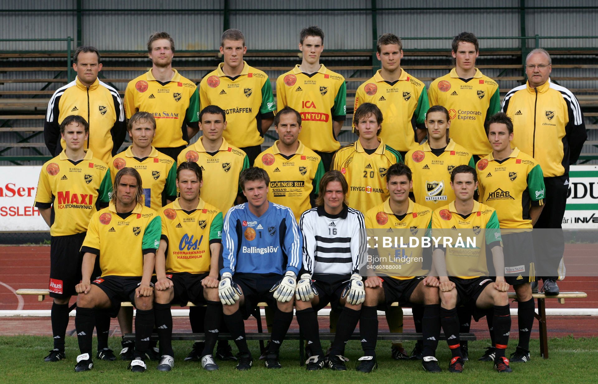 Fotboll, Division 2, IFK Hässleholm, Lagbild