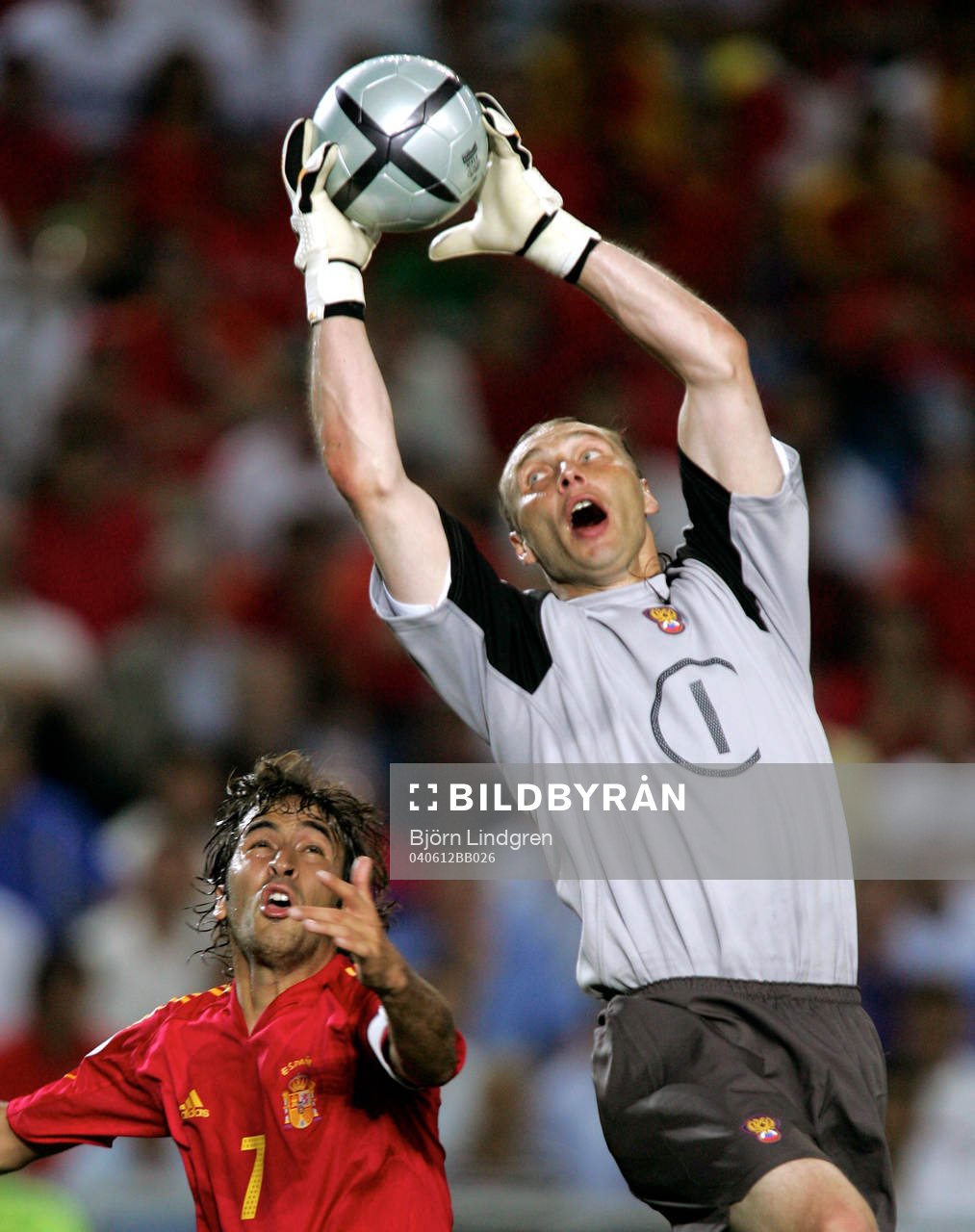 Sergey Ovchinnikov, Ryssland (Målvakt) och Raul, Spanien