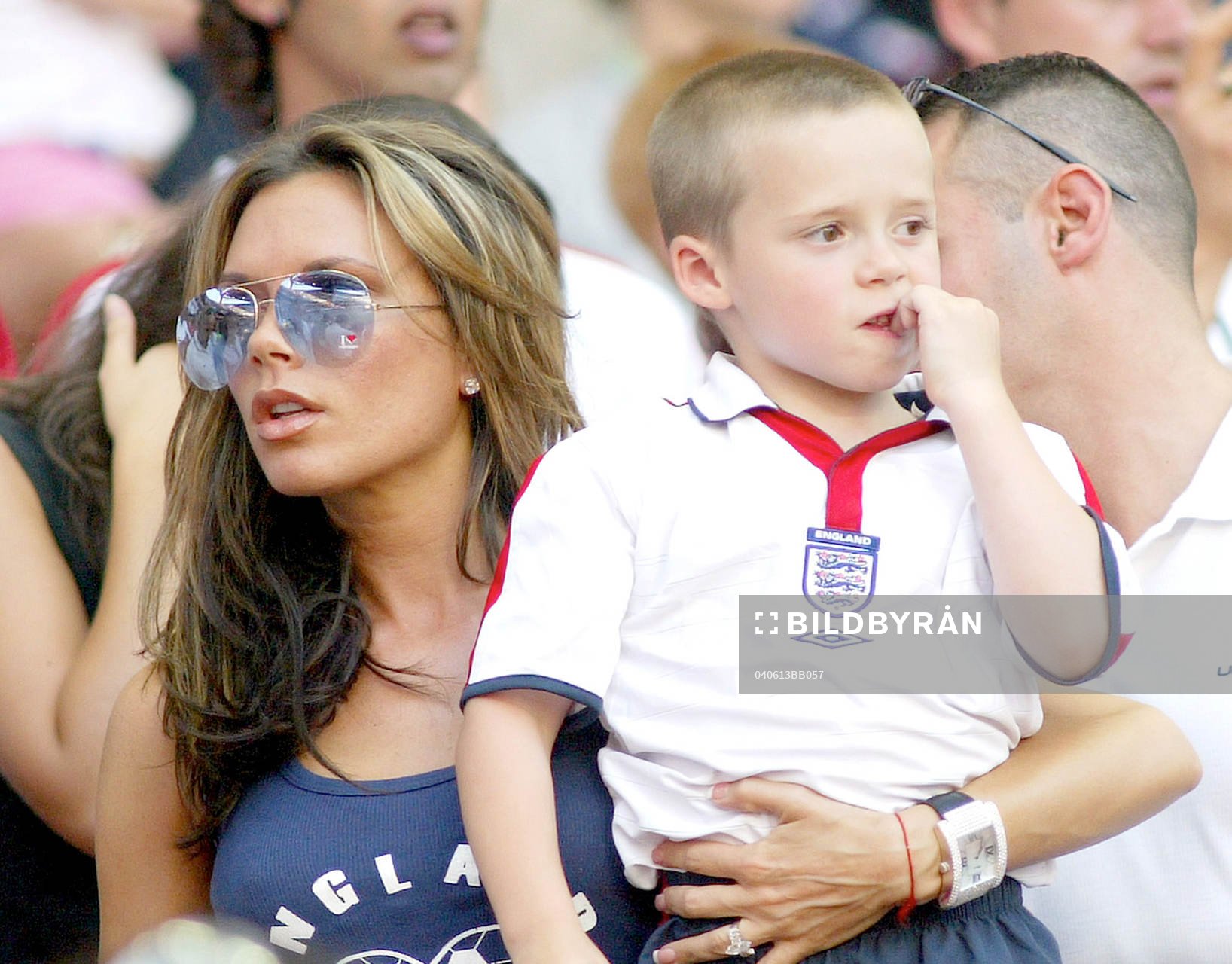 Victoria Beckham och sonen  Brooklyn