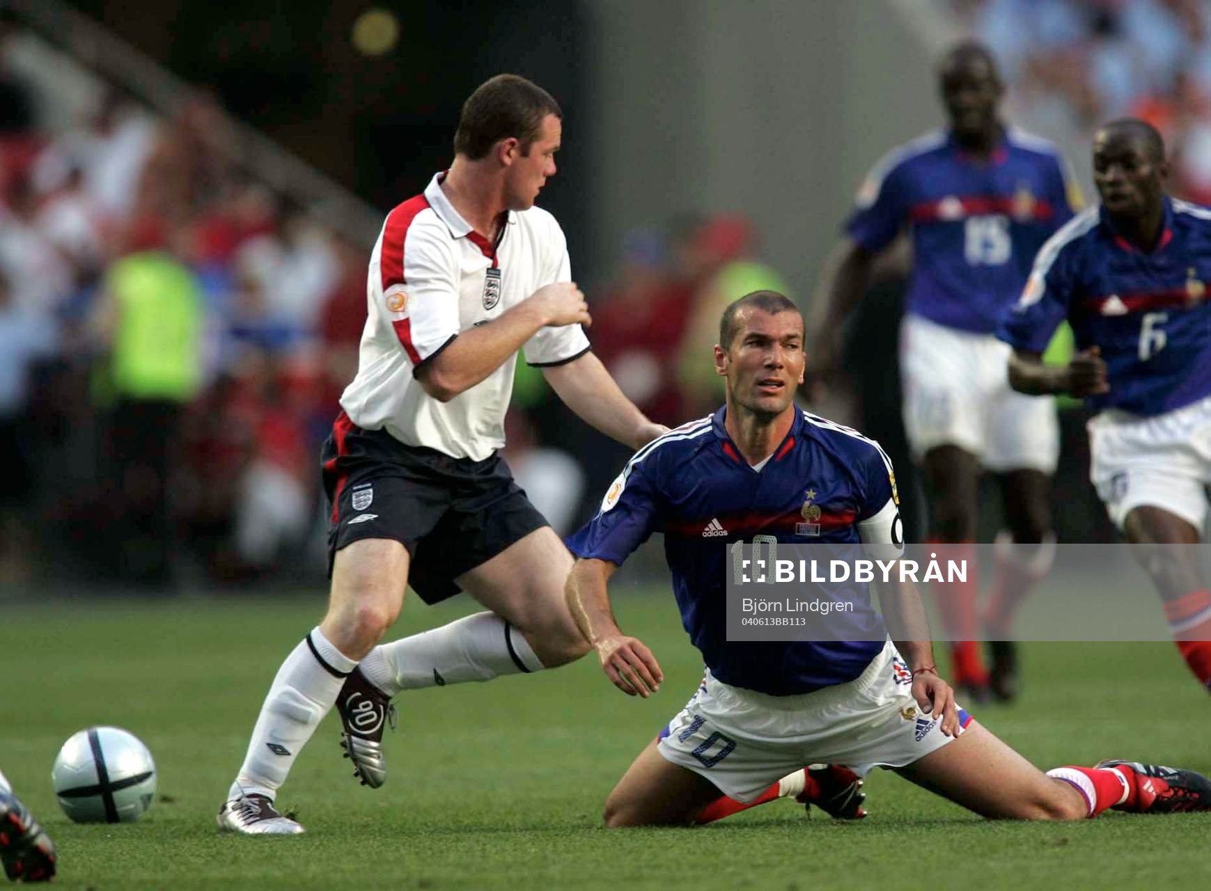 Zinedine Zidane, Frankrike och Wayne Rooney, England