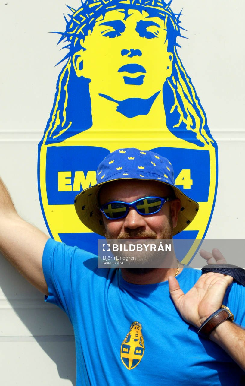 Det svenska supporterlägret på campingen i Cascais. Ett