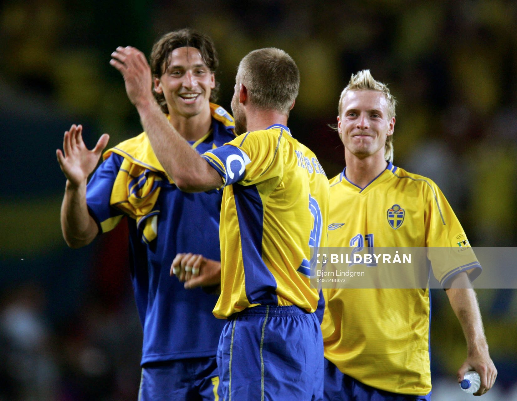 Zlatan Ibrahimovic, Olof Mellberg och Christian Wilhelmsson