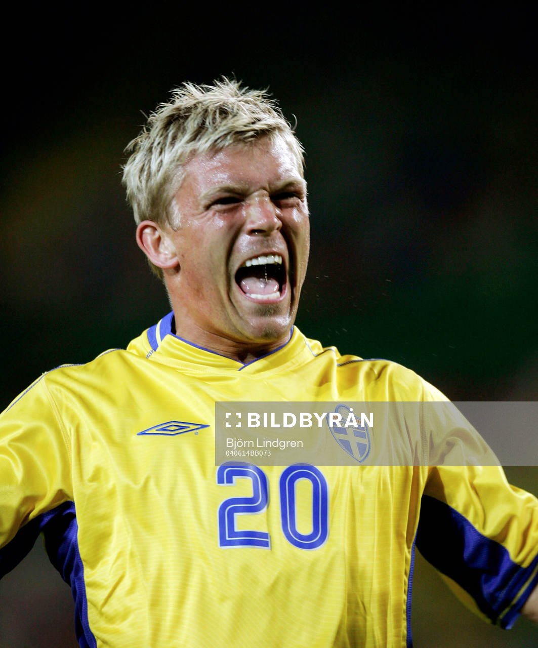 Marcus Allbäck, Sverige, jubel