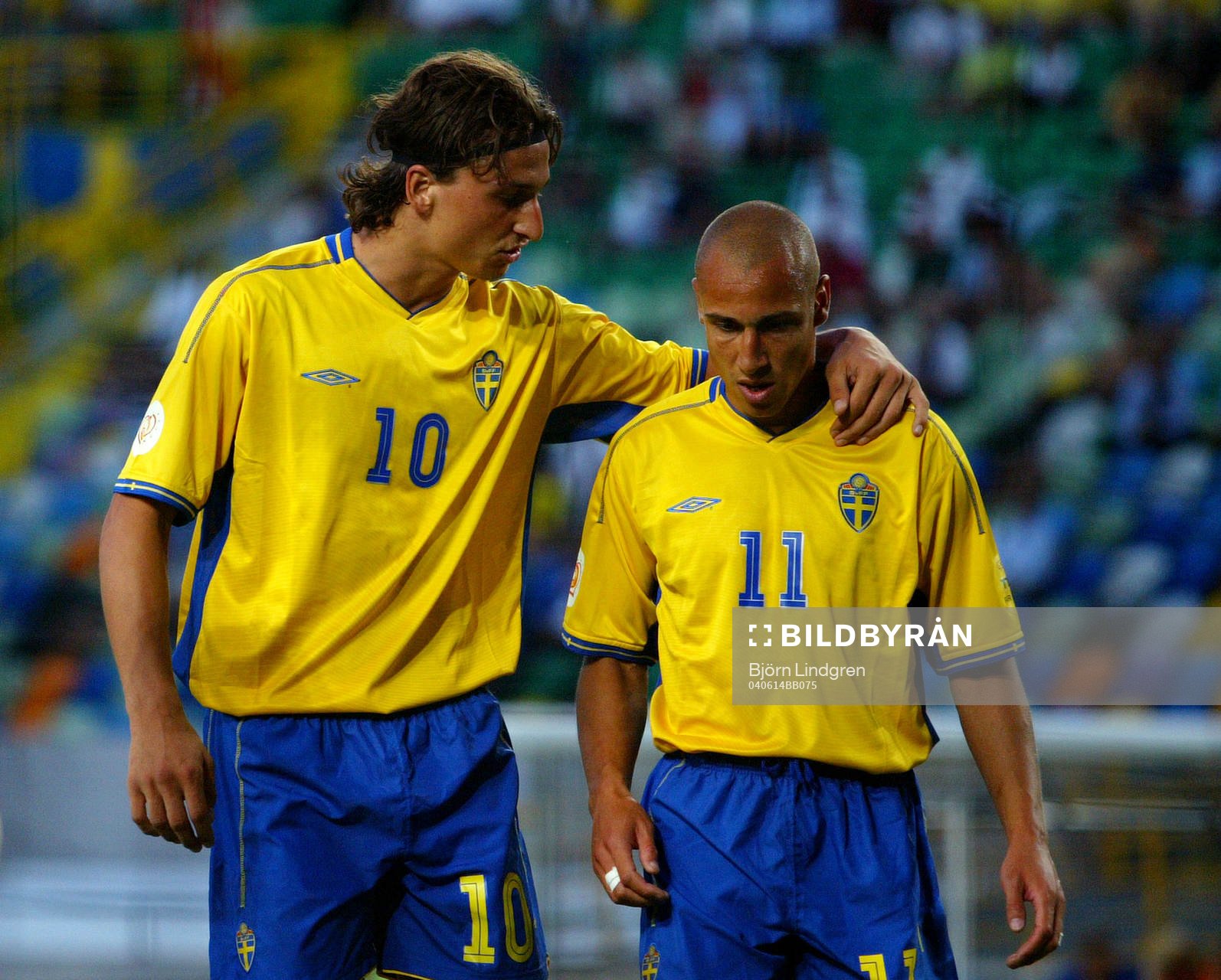Fotboll, EM, Zlatan Ibrahimovic och Henrik Larsson, Sverige