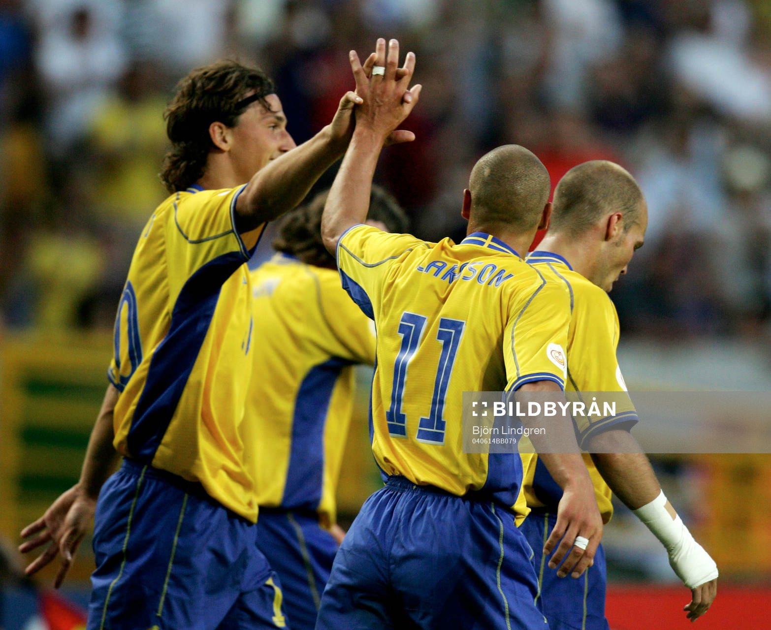 Zlatan Ibrahimovic, Henrik Larsson och Fredrik Ljungberg,