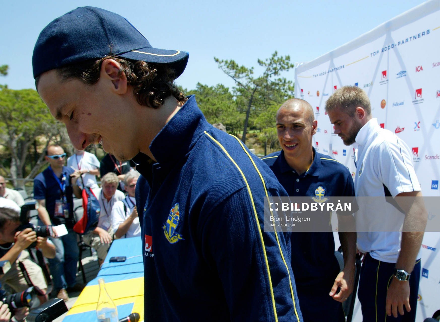Fotboll, EM, Presskonferens, Sverige , Zlatan Ibrahimovic,