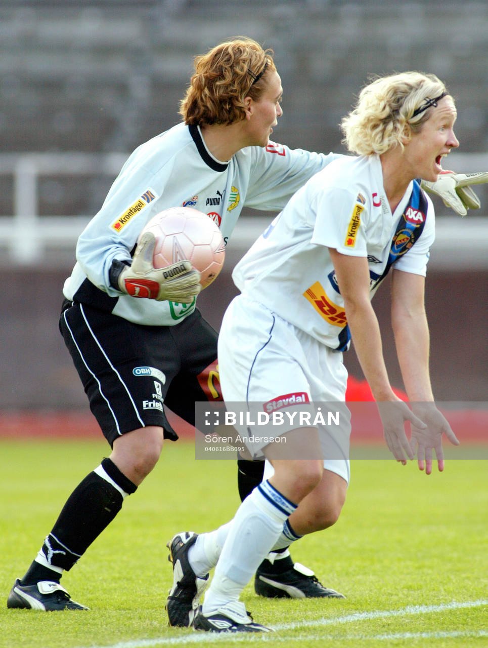 Victoria Svensson, Djurgården och Pernilla Persson,