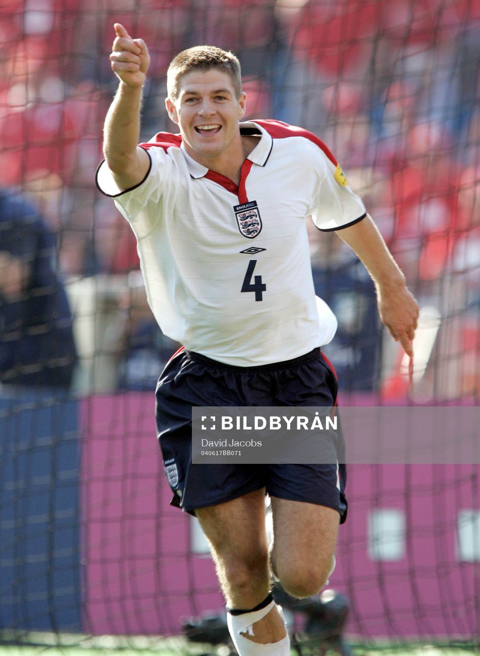 Steven Gerrard, England, jubel