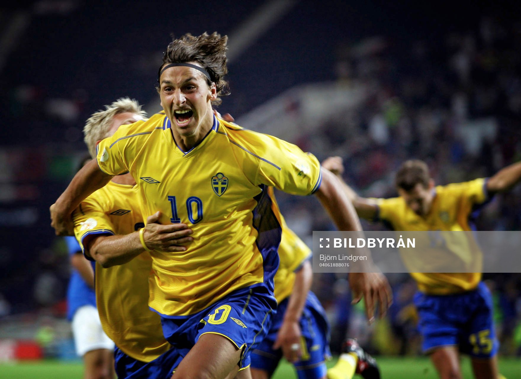 Zlatan Ibrahimovic jublar