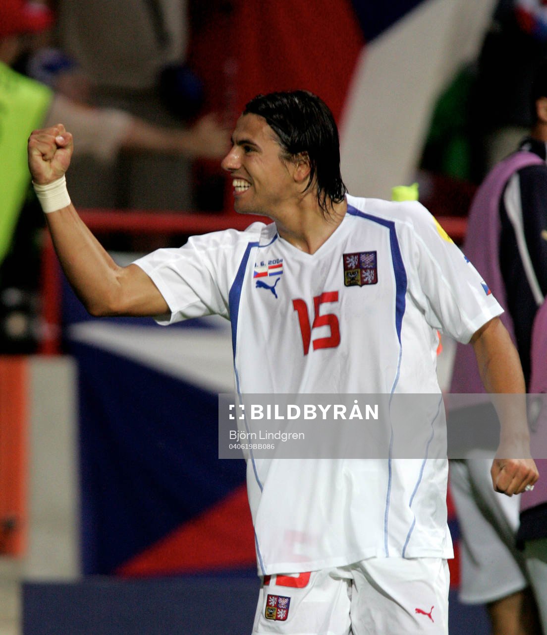 Milan Baros, Tjeckien jublar