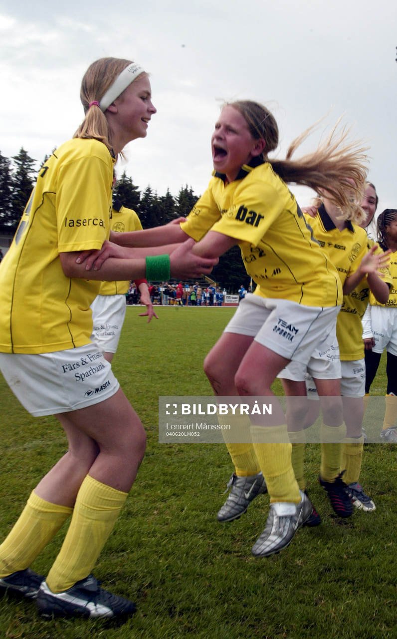 Flickor 10 år, final, Lunds BK - Eskilsminne : Flickorna