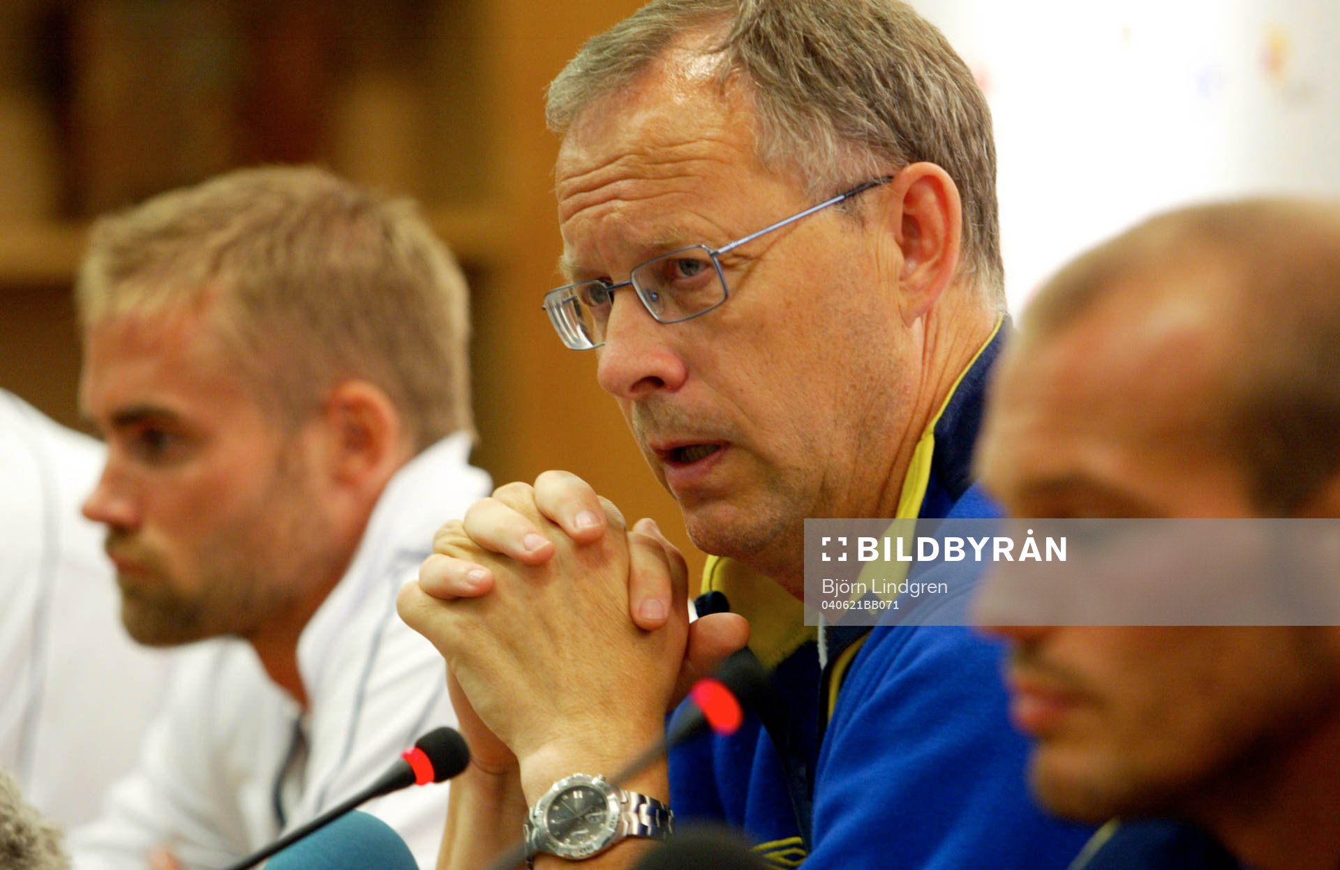 Olof Mellberg, Lars Lagerbäck, förbundskapten och Fredrik