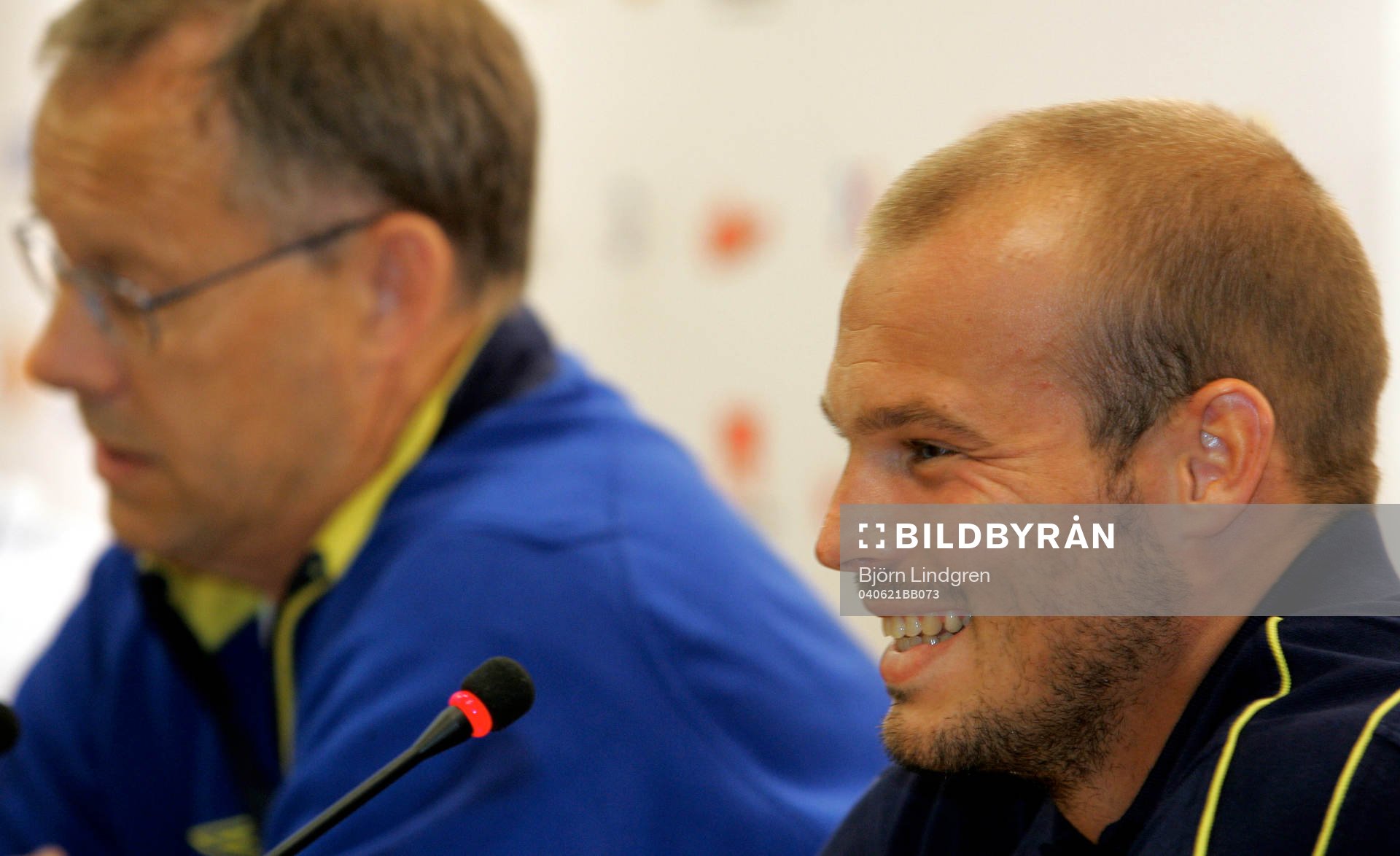 Lars Lagerbäck, förbundkapten och Fredrik Ljungberg