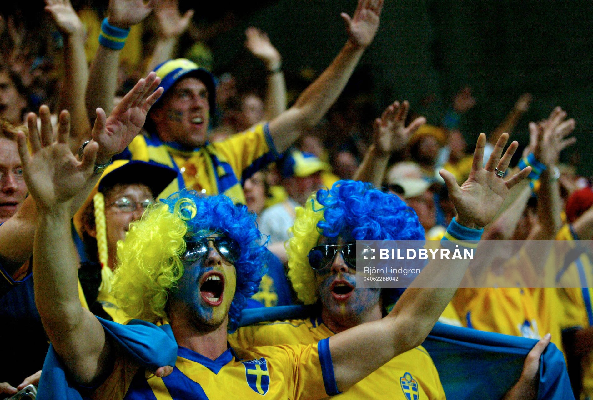 Lyckliga supportrar