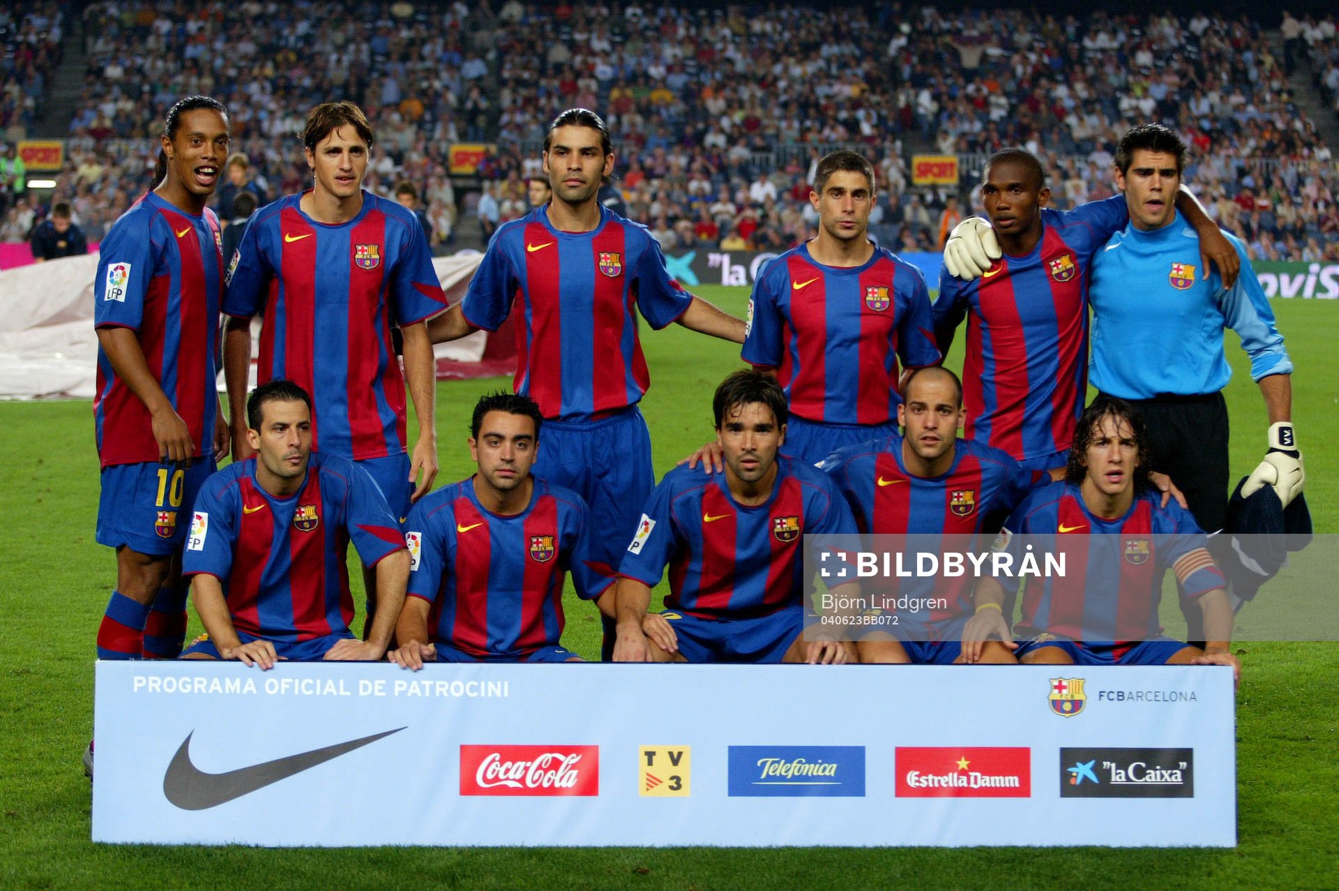 Lagbild, Startuppställning, startelva, Barcelona